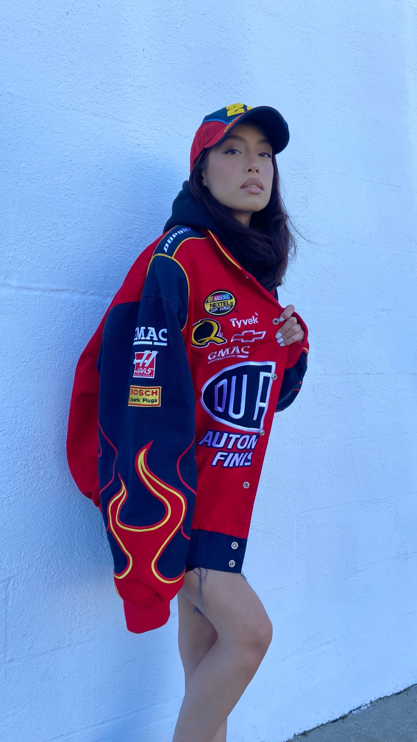 Red DuPont Flames NASCAR Jacket - 2XL
