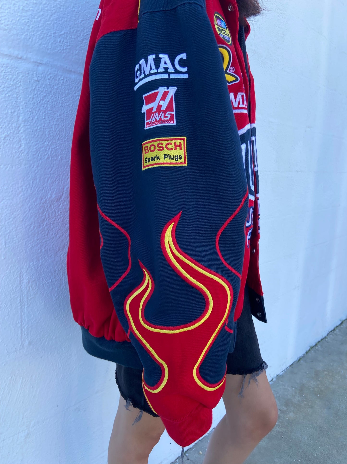 Red DuPont Flames NASCAR Jacket - 2XL