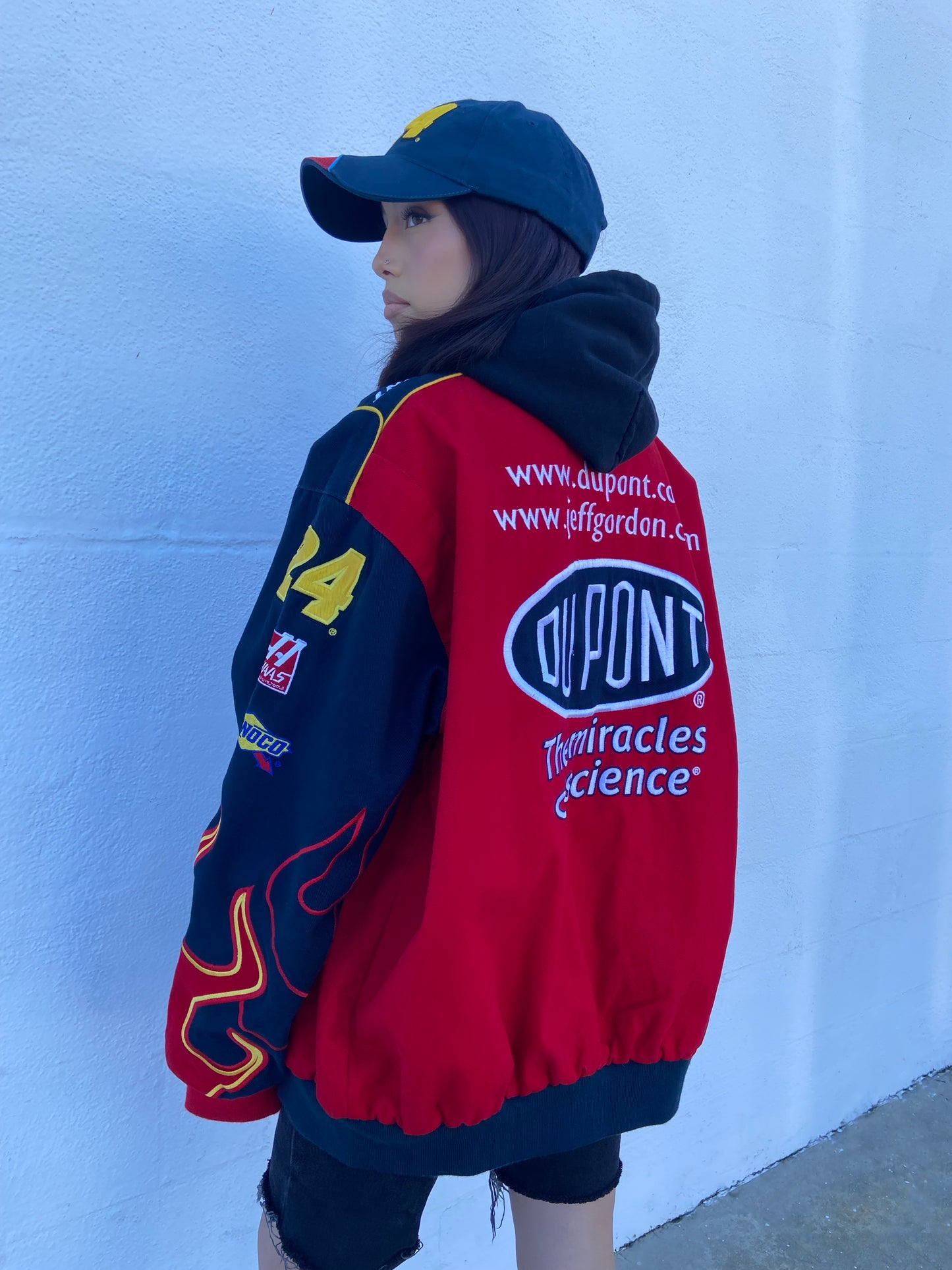 Red DuPont Flames NASCAR Jacket - 2XL