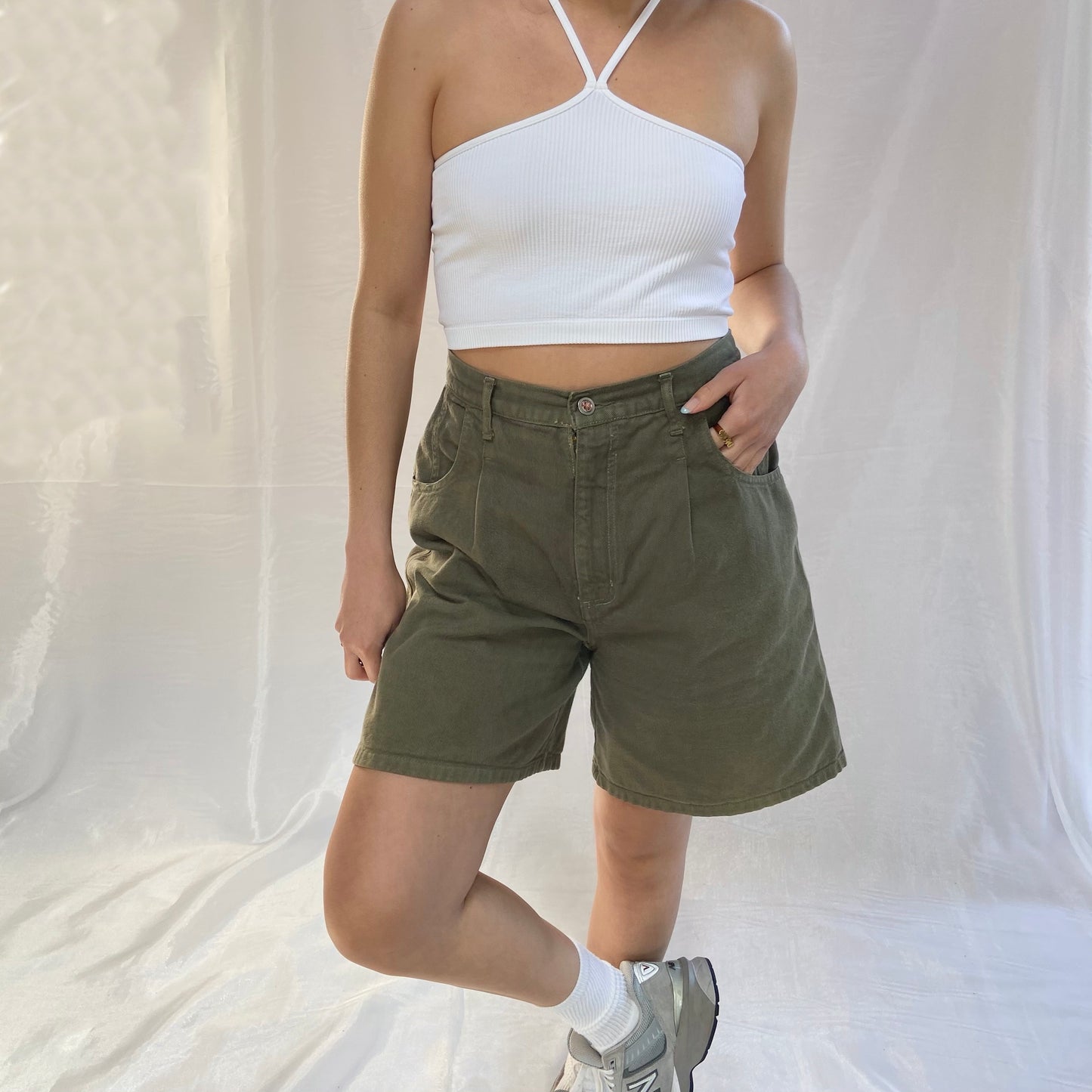 vintage green shorts