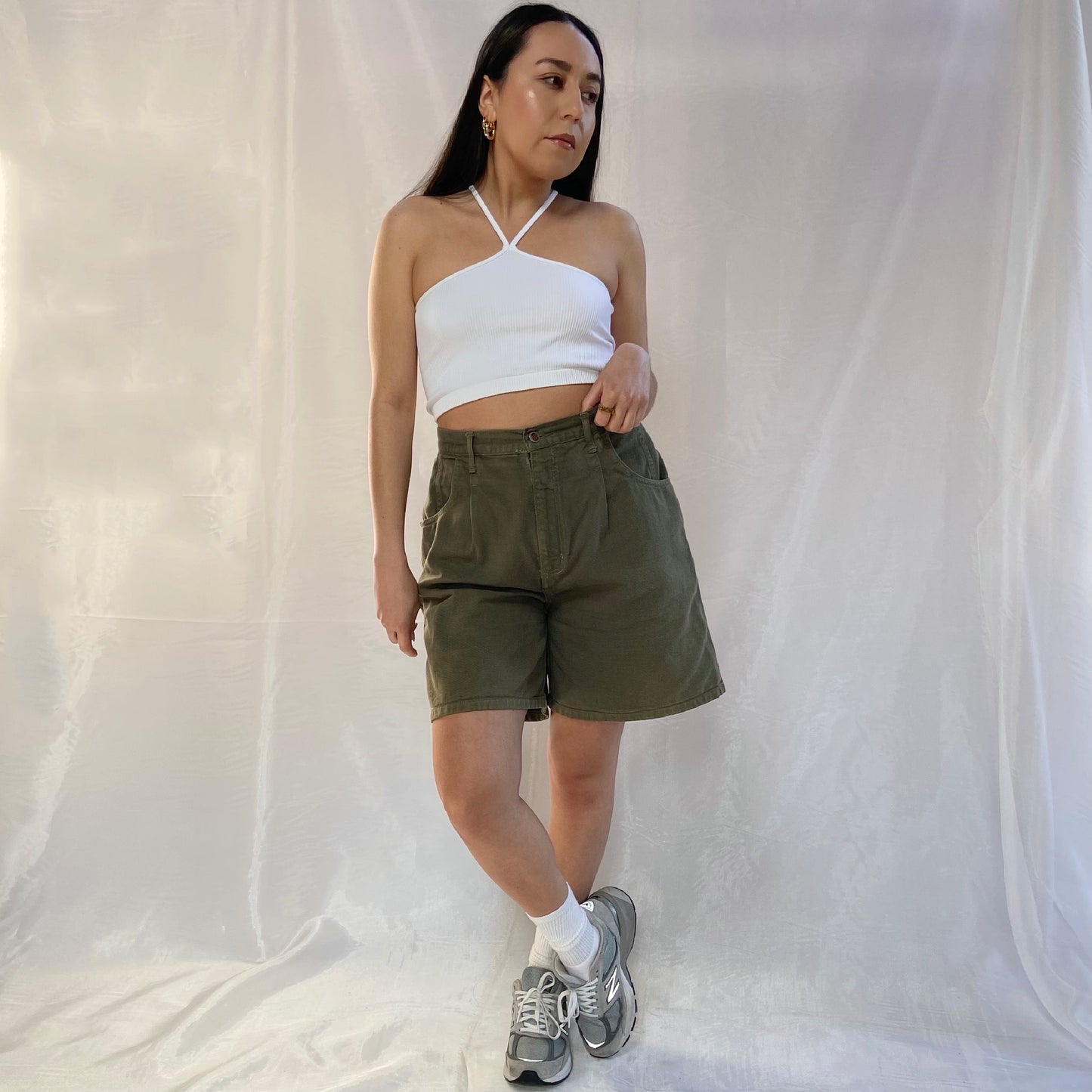 vintage green shorts