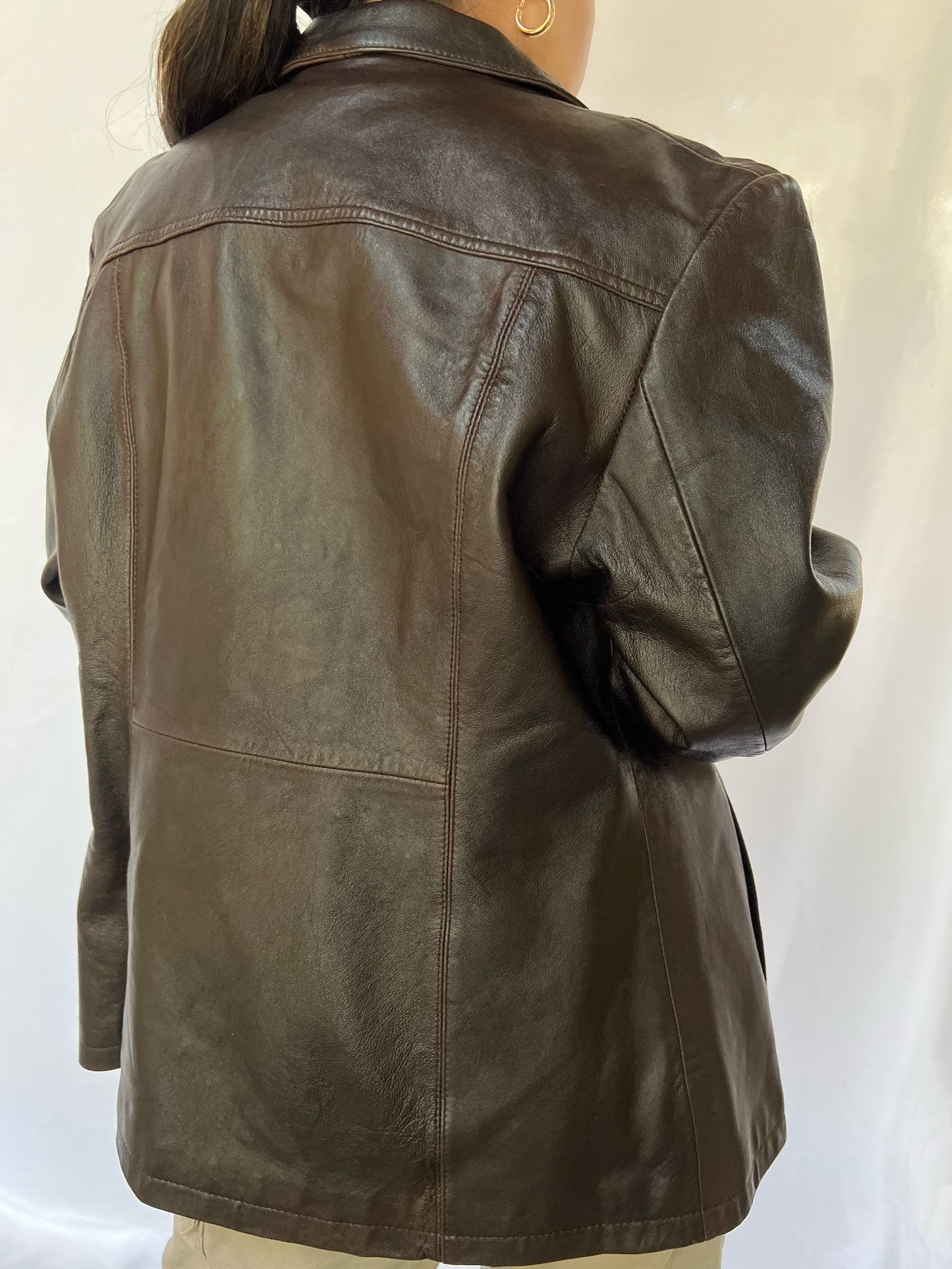 Brown Wilsons Leather Jacket - L