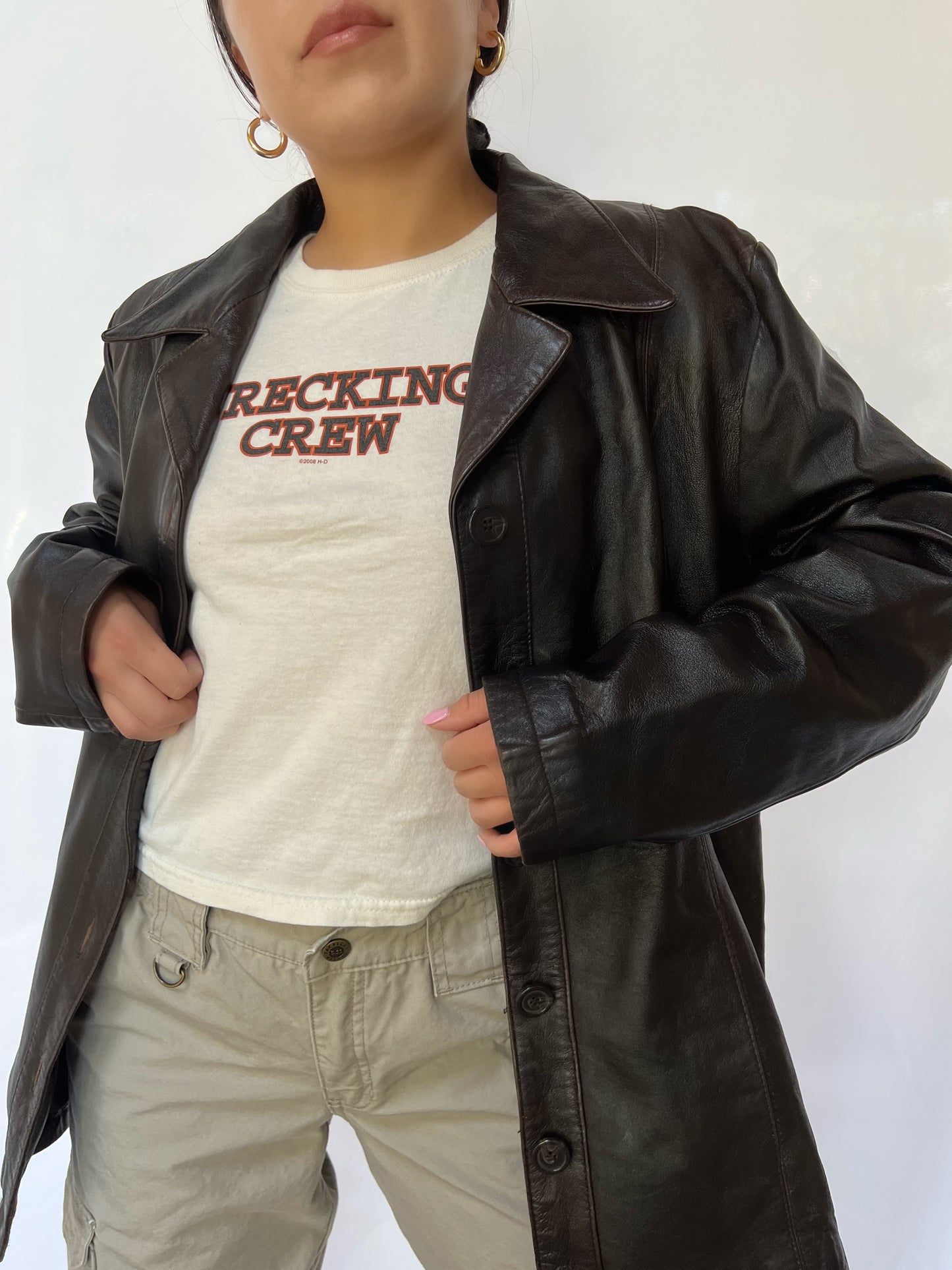 Brown Wilsons Leather Jacket - L