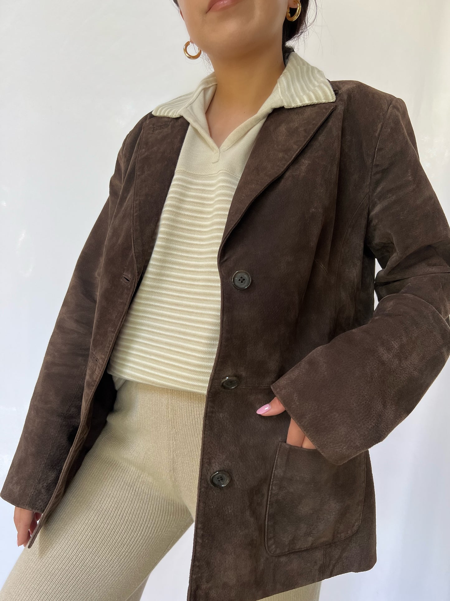 Brown Style & Co. Suede Jacket - M