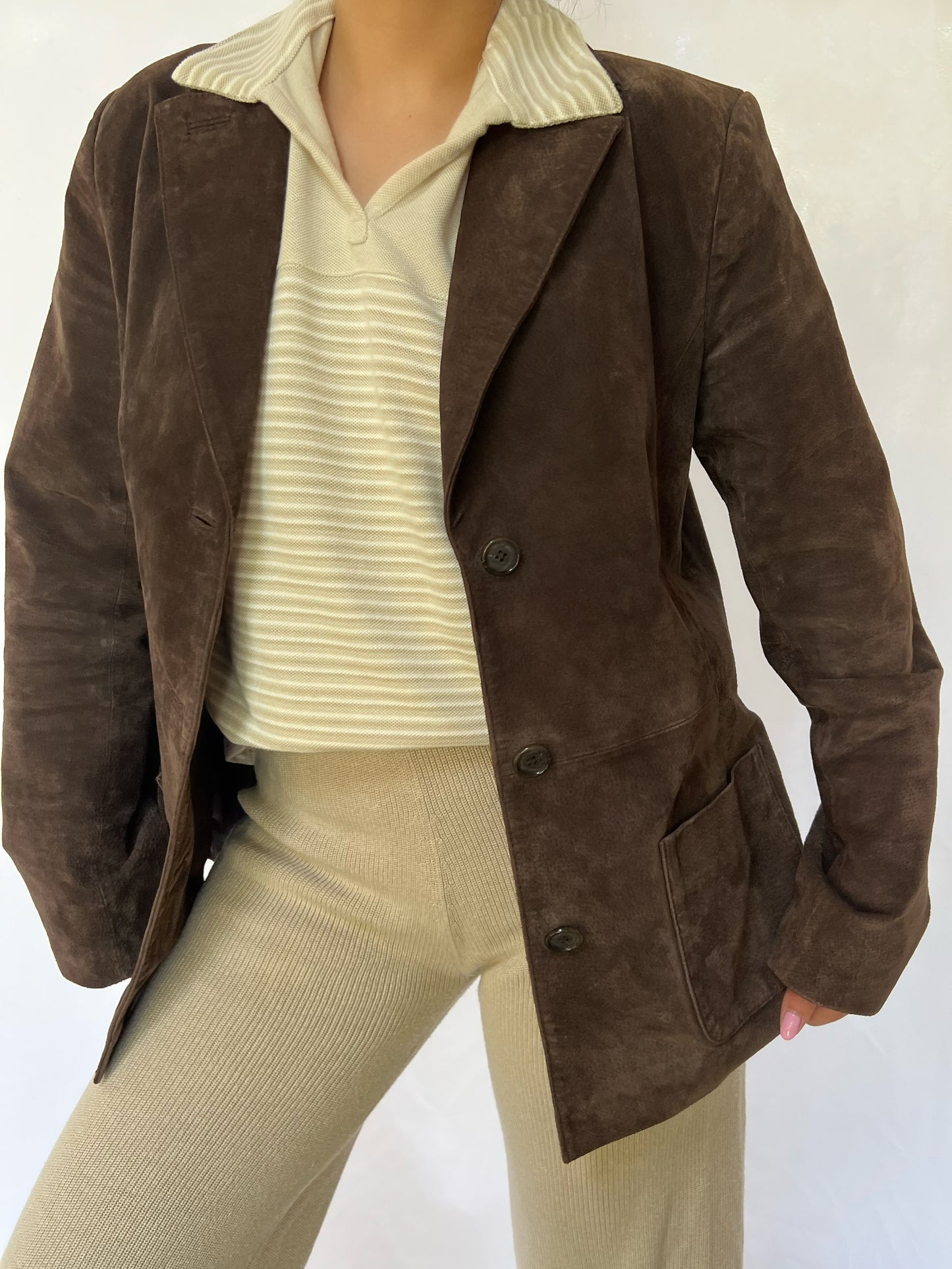 Brown Style & Co. Suede Jacket - M