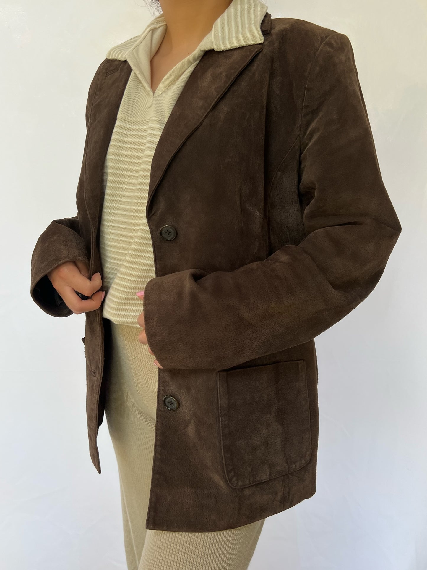 Brown Style & Co. Suede Jacket - M