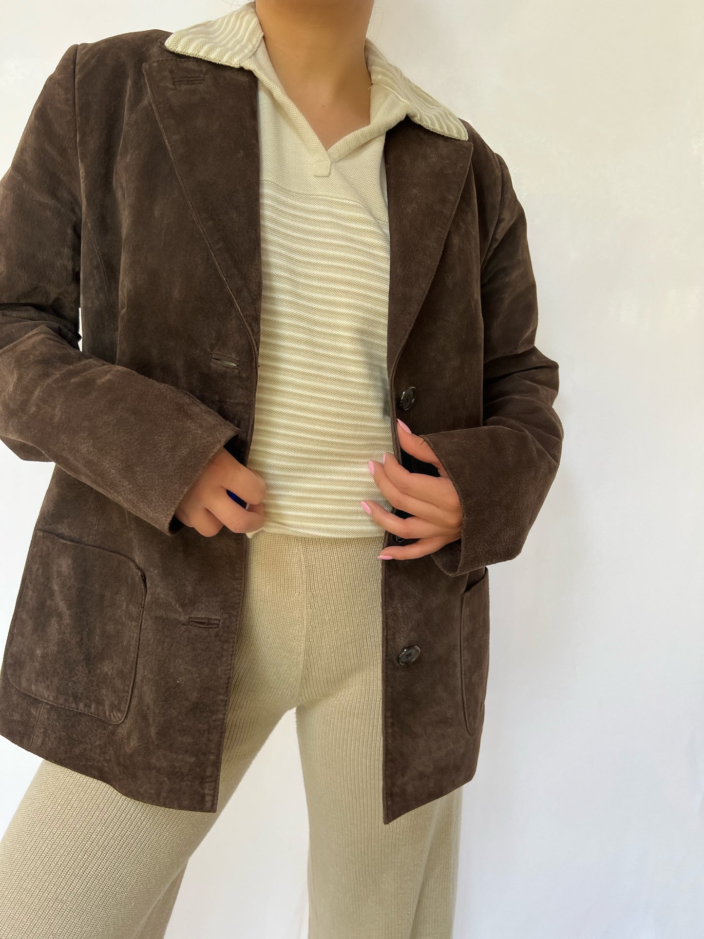 Brown Style & Co. Suede Jacket - M