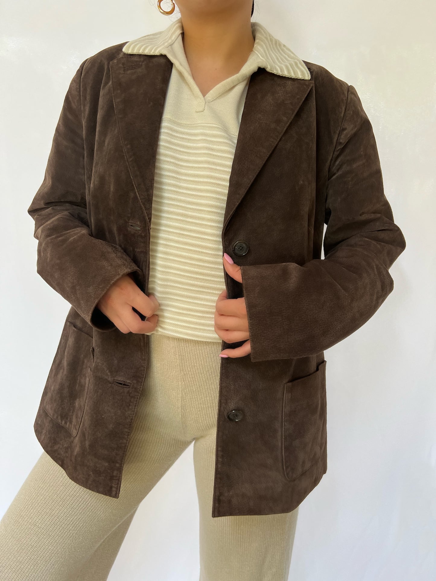 Brown Style & Co. Suede Jacket - M