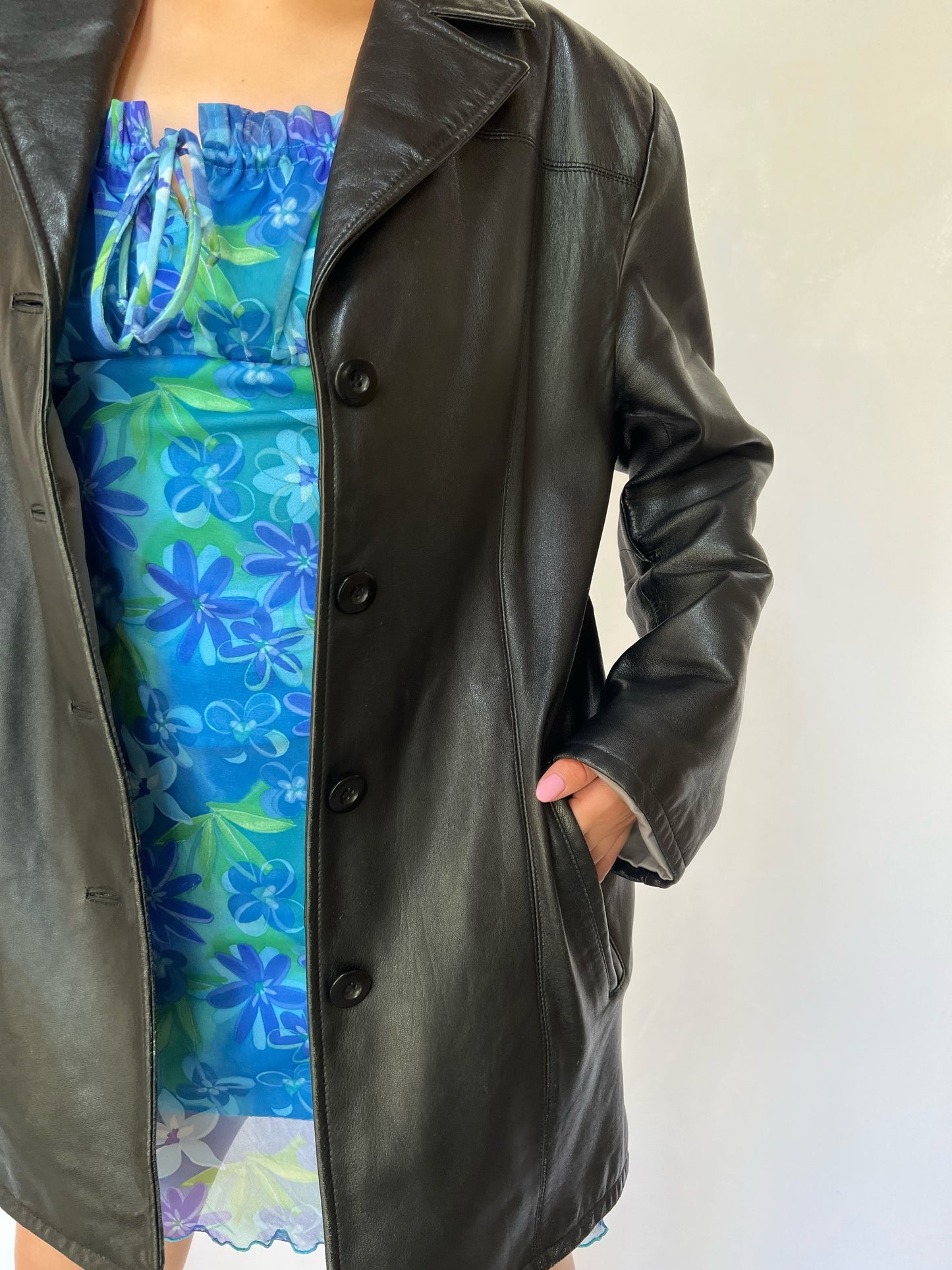 Black Wilsons Pelle Studio Leather Jacket - L