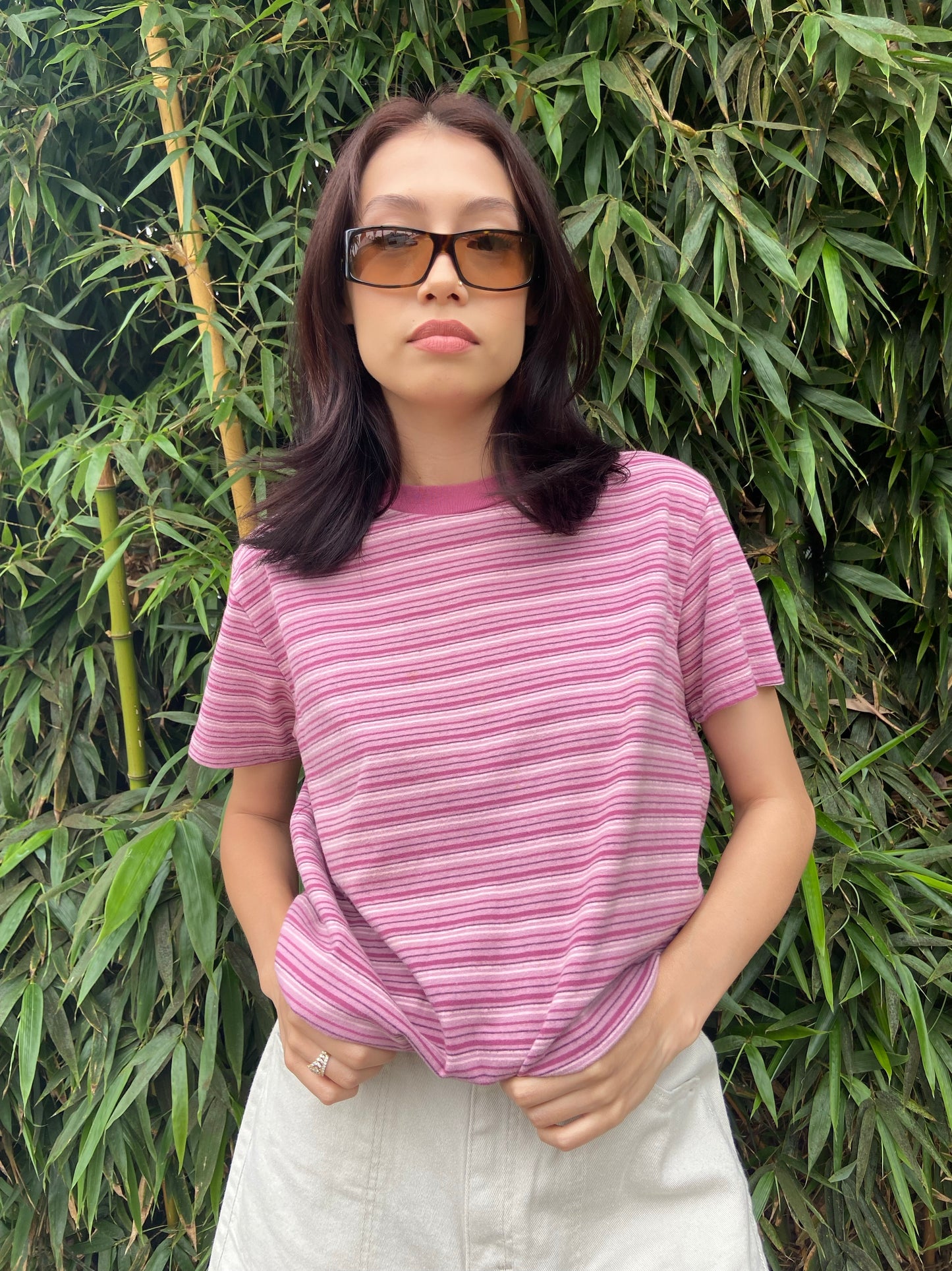 Pink Striped Tee