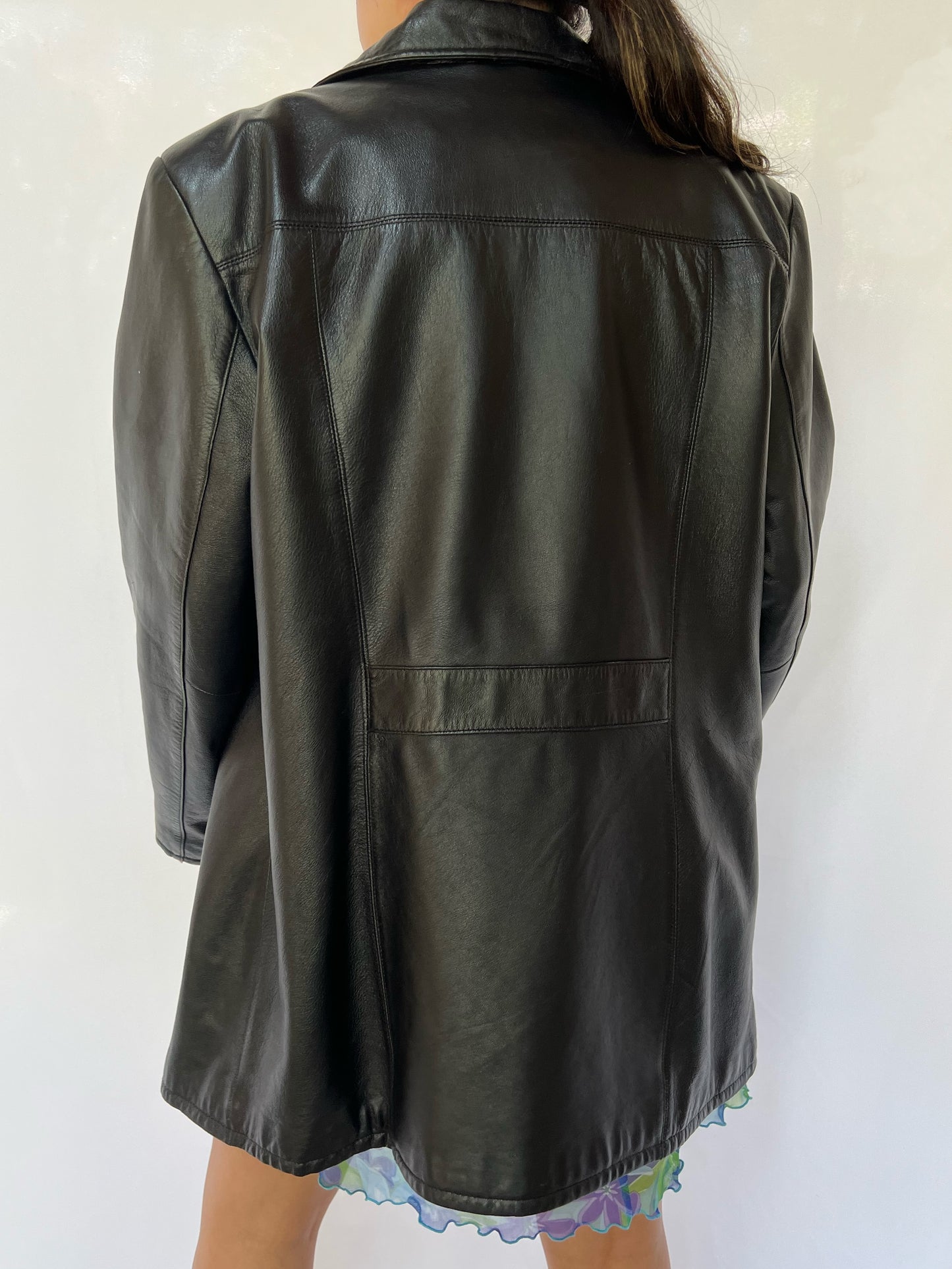 Black Wilsons Pelle Studio Leather Jacket - L