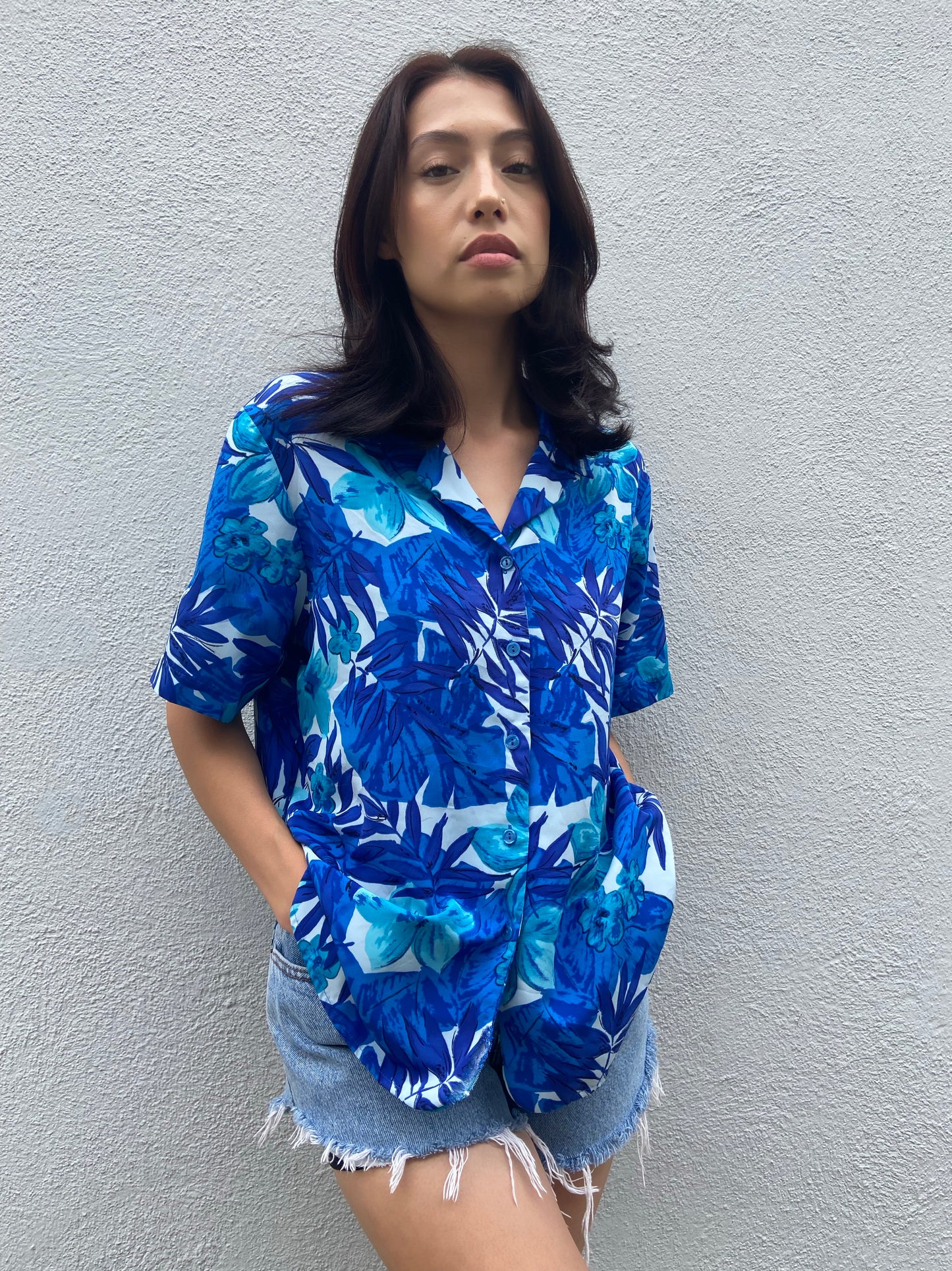 Blue Hawaiian Shirt