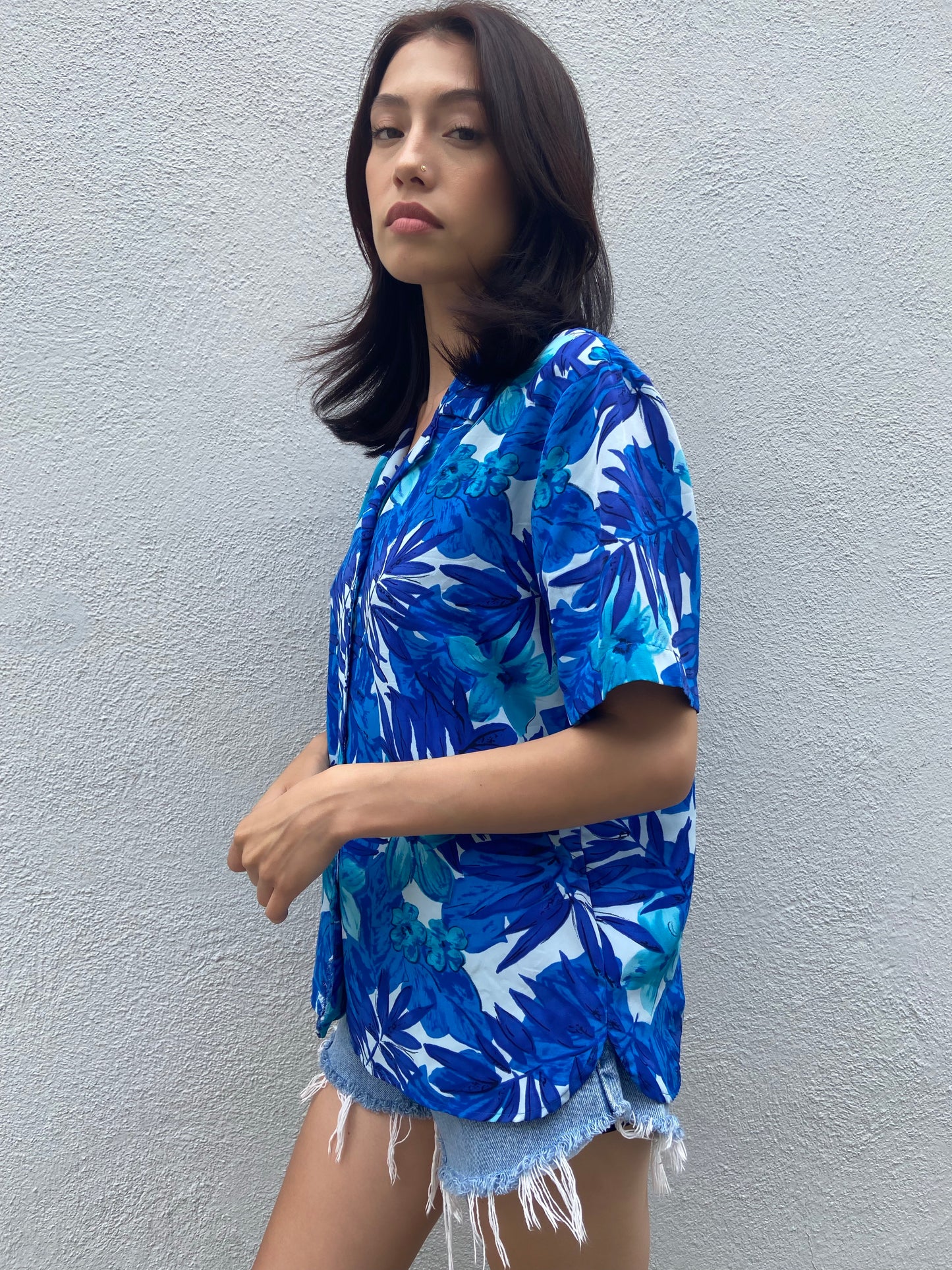 Blue Hawaiian Shirt