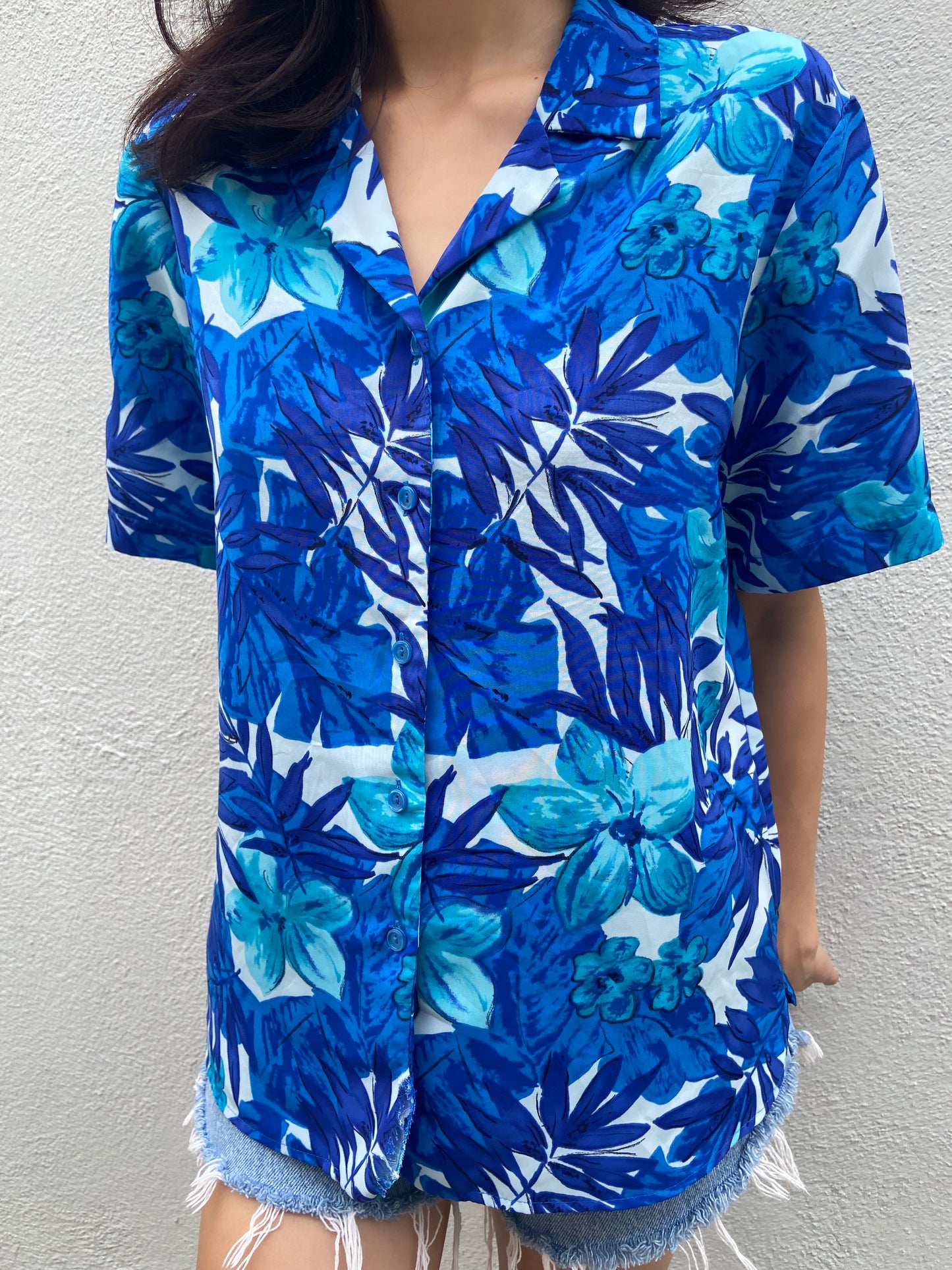 Blue Hawaiian Shirt