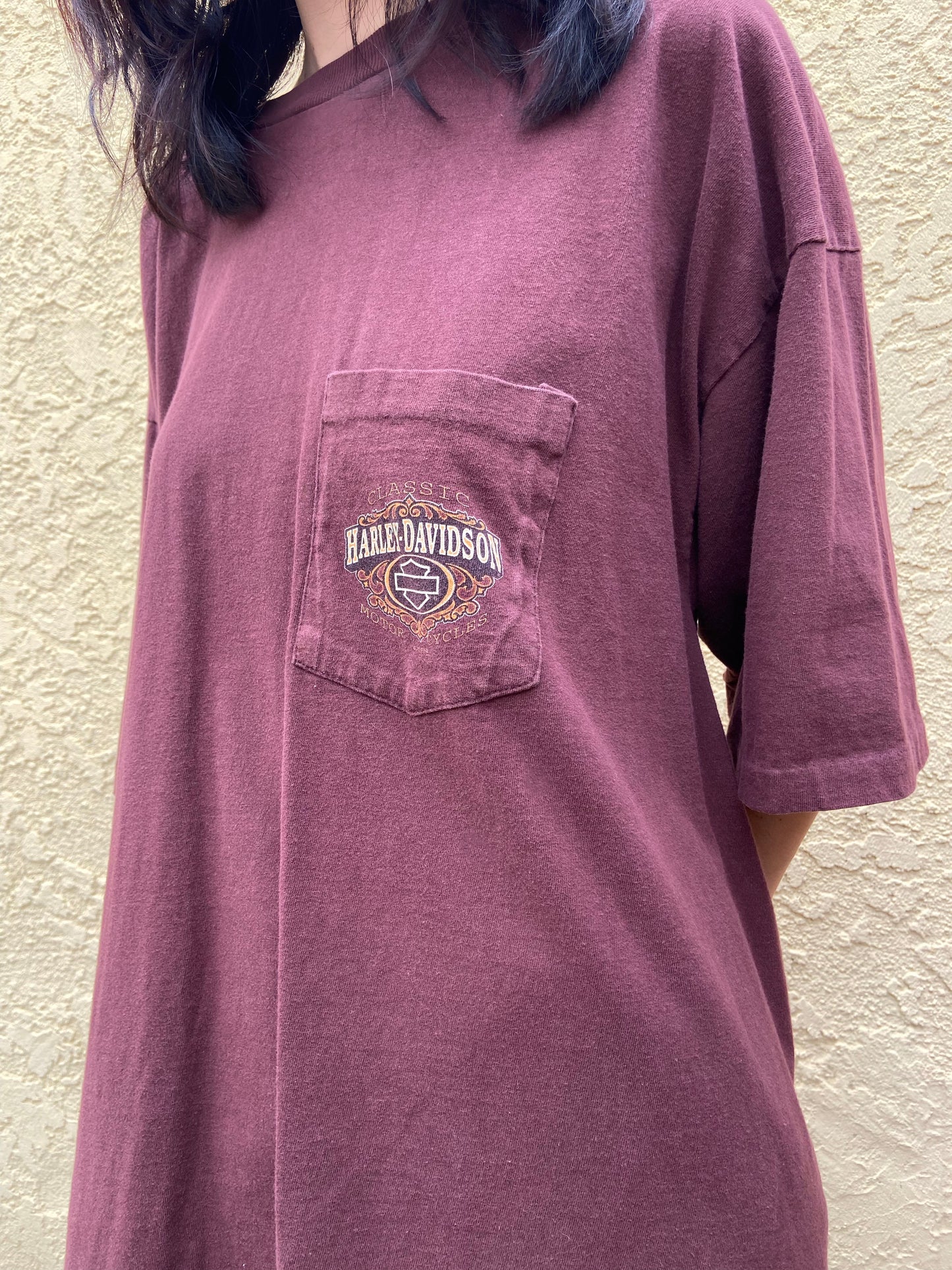 Burgundy Grand Canyon Harley Davidson Tee