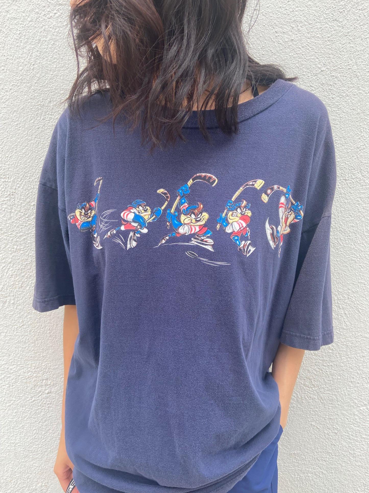 Navy Tasmanian Devil Hockey Tee