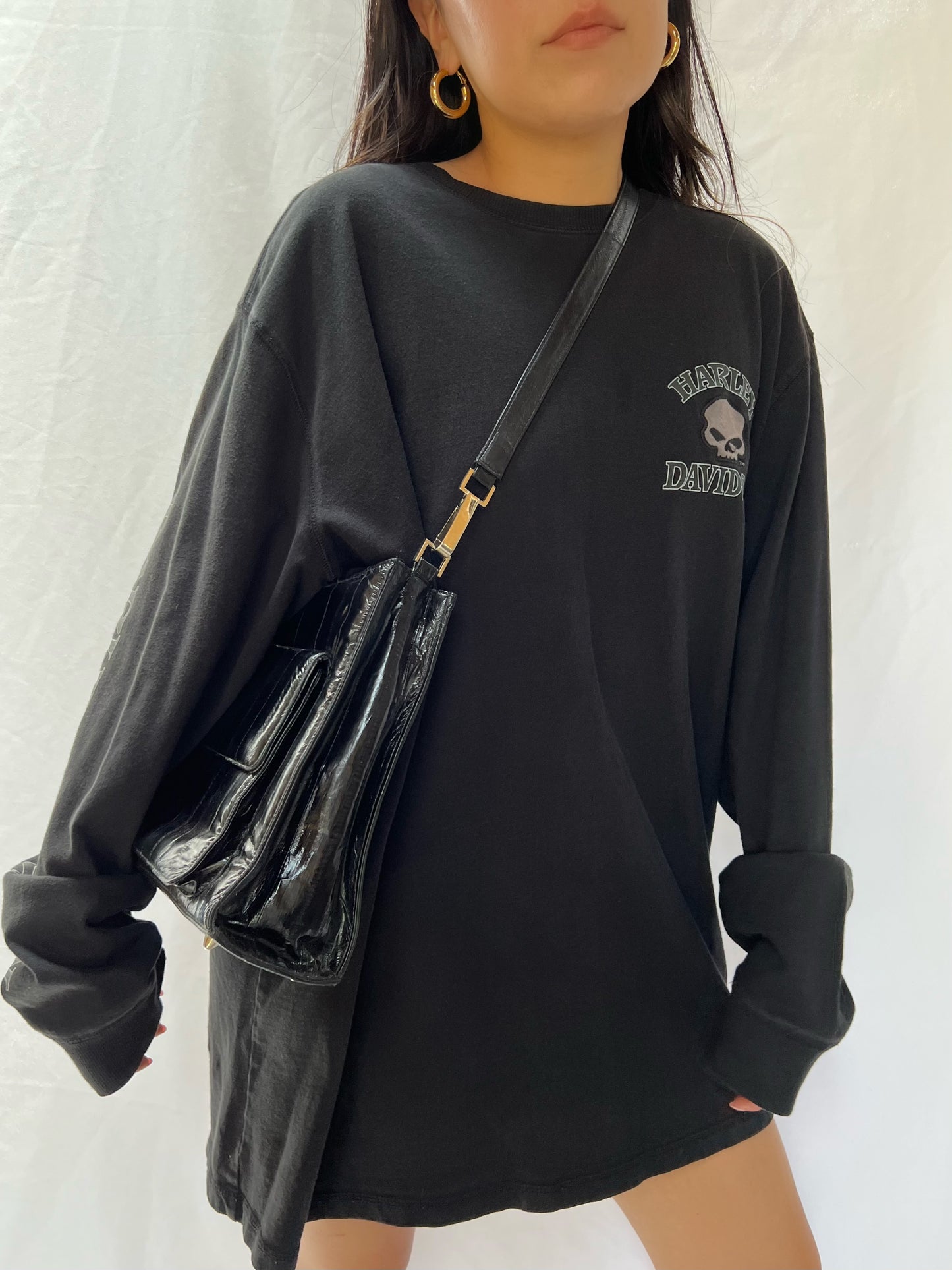 Black Eelskin Handbag