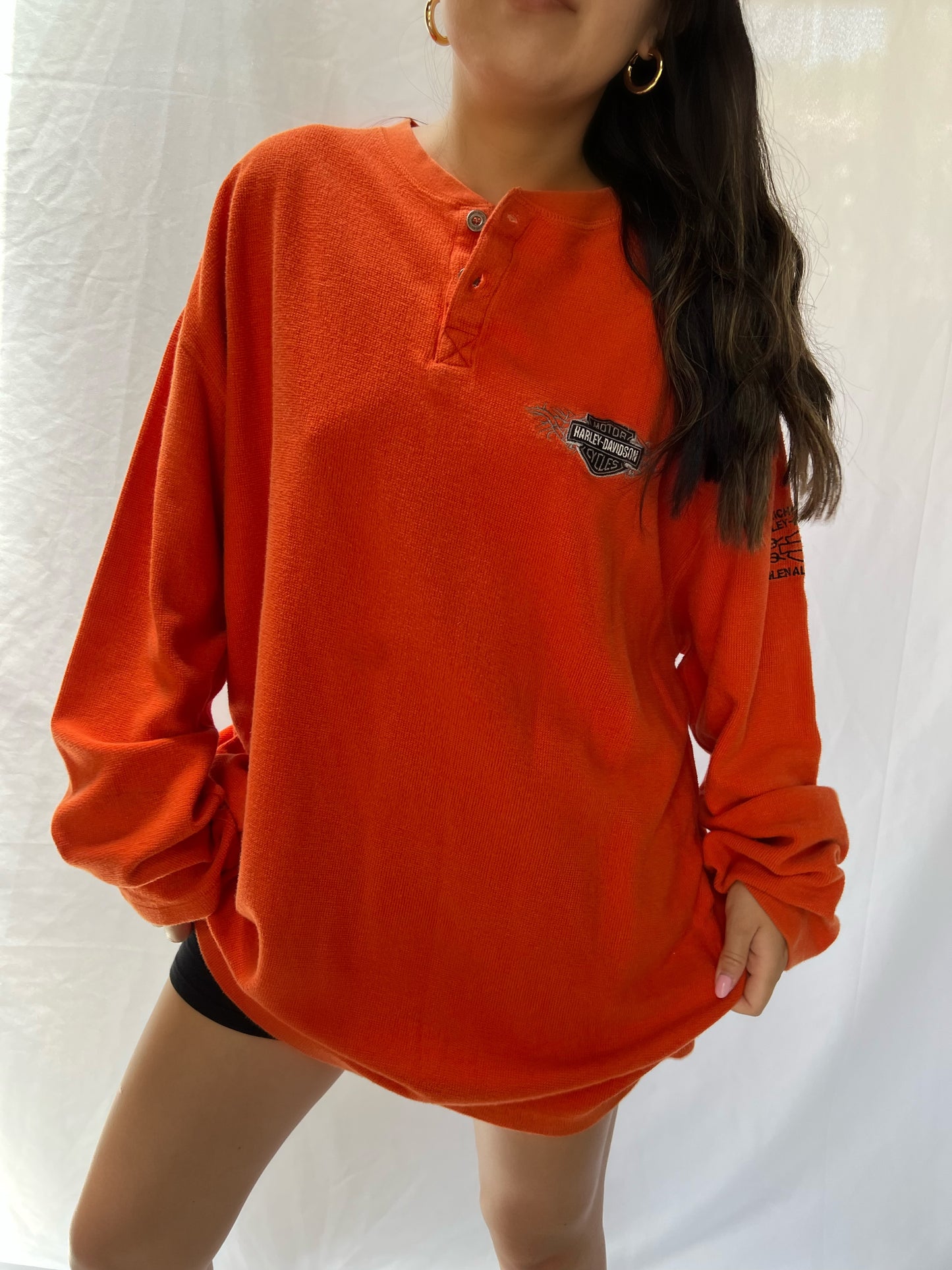 Harley Davidson Richmond Henley Long Sleeve - 2XL