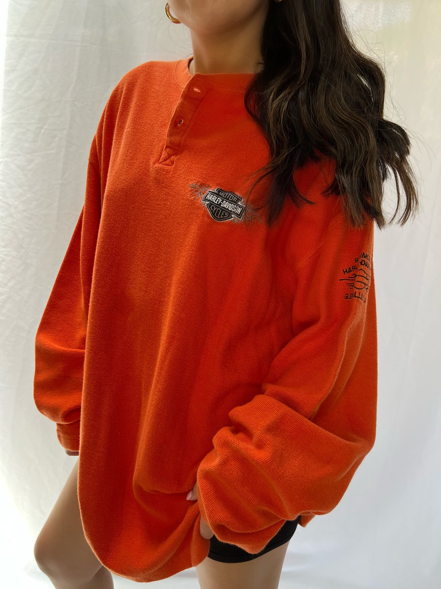 Harley Davidson Richmond Henley Long Sleeve - 2XL