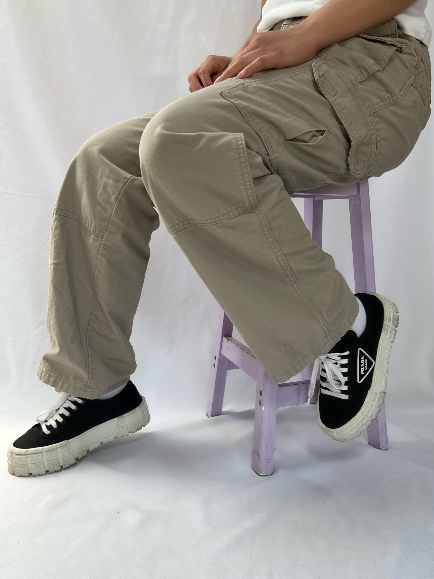Beige Cargo Pants - 29"