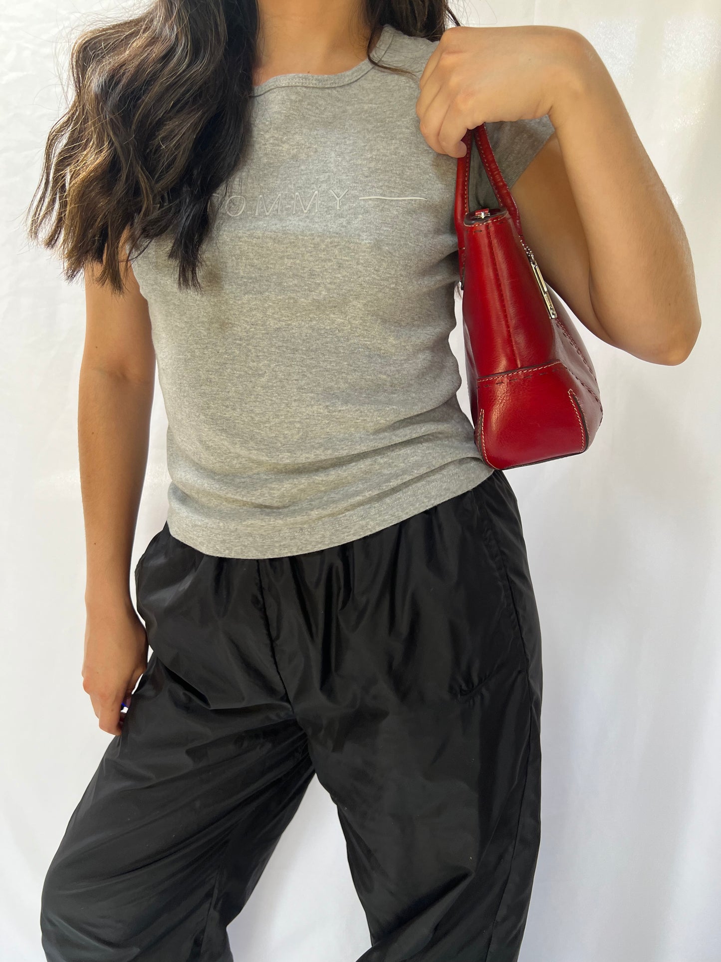 Red Leather Fossil Handbag