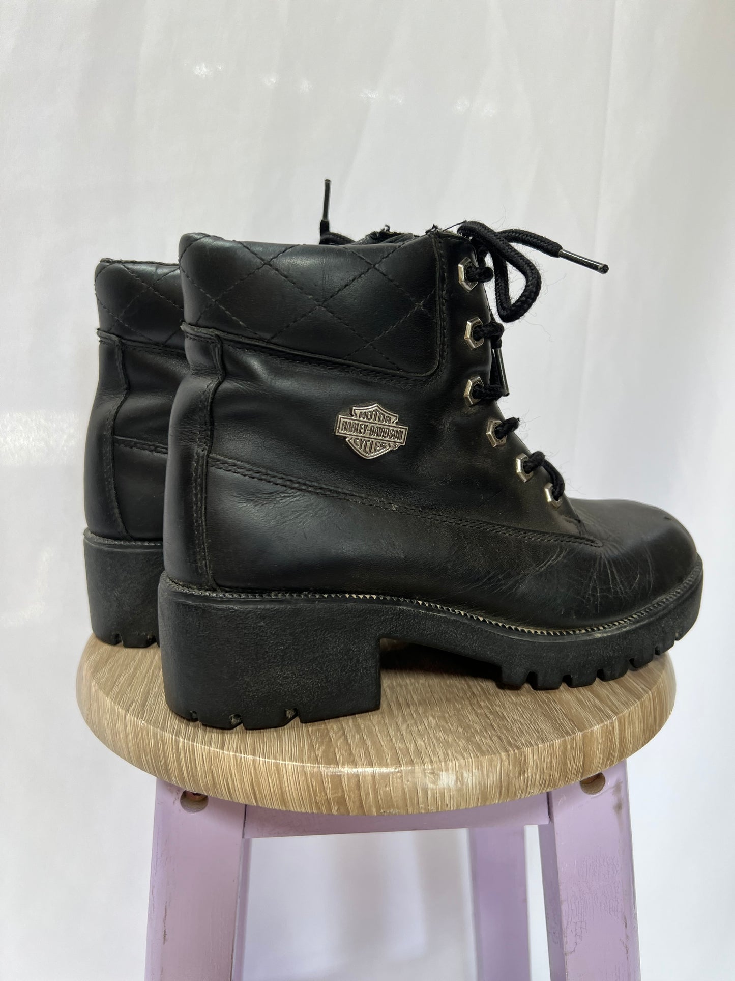 Harley Davidson Heeled Boots - 6/6.5