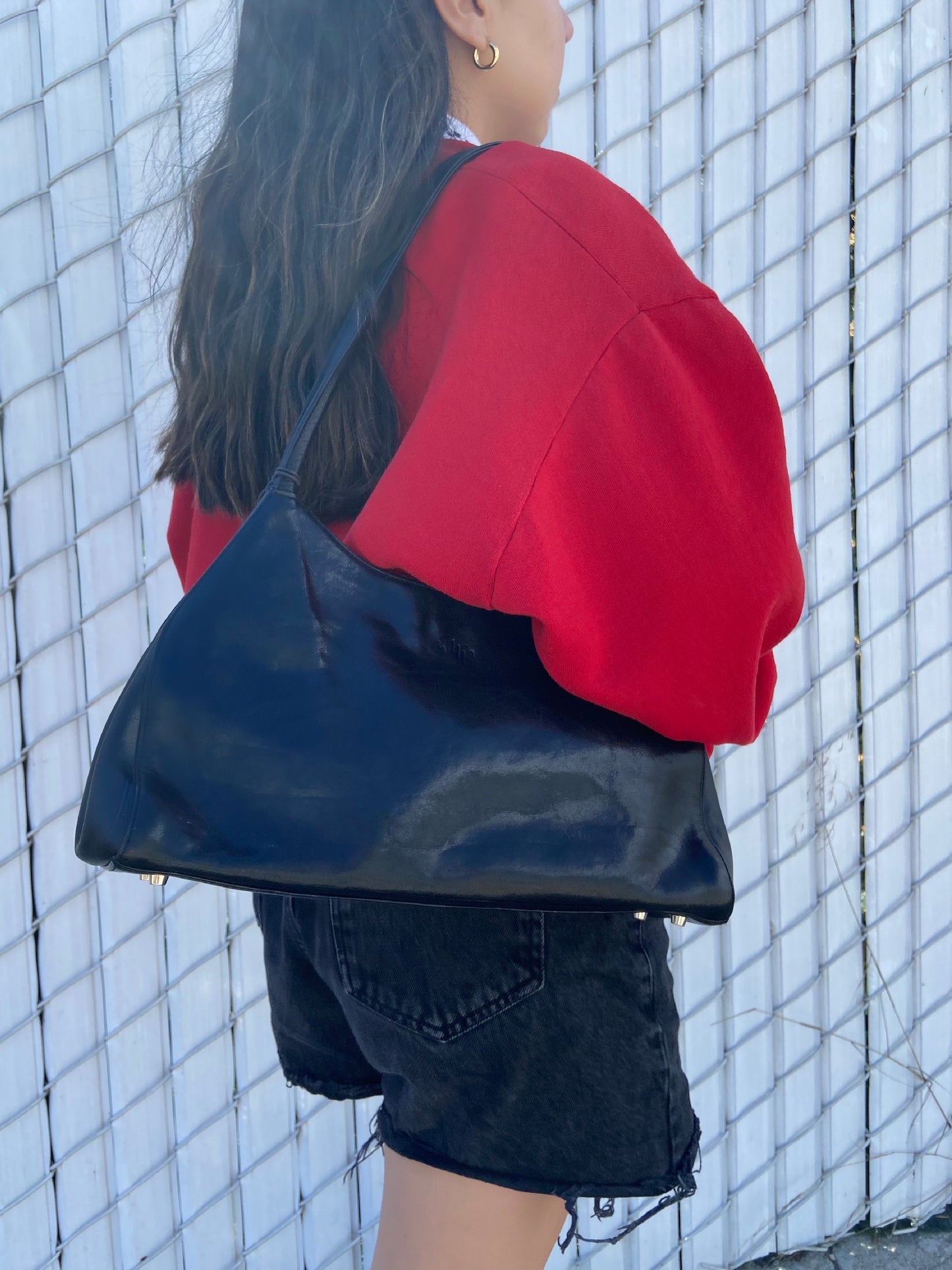 Black Leather Handbag