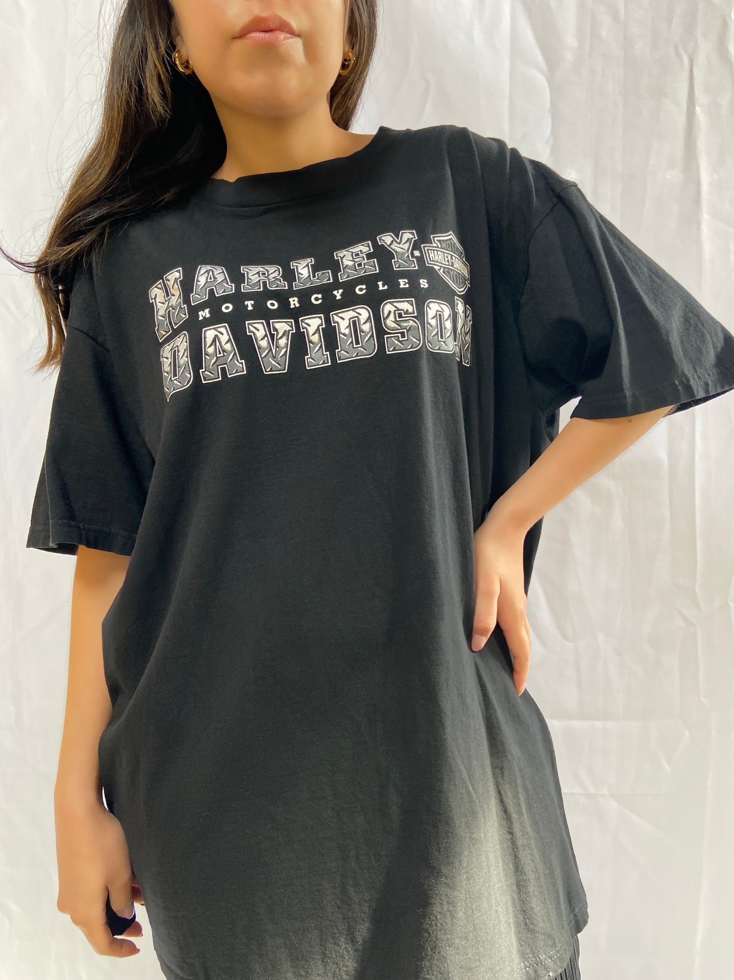 Black Wild Fire Harley Davidson Tee - XL