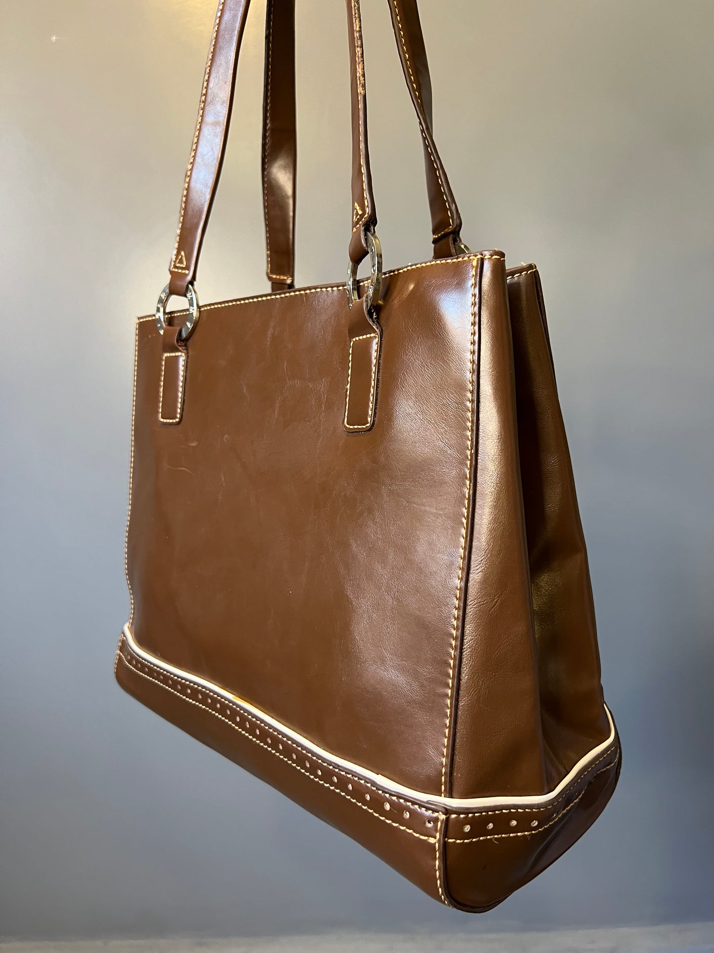 Tommy Hilfiger Leather Shoulder Bag - Brown