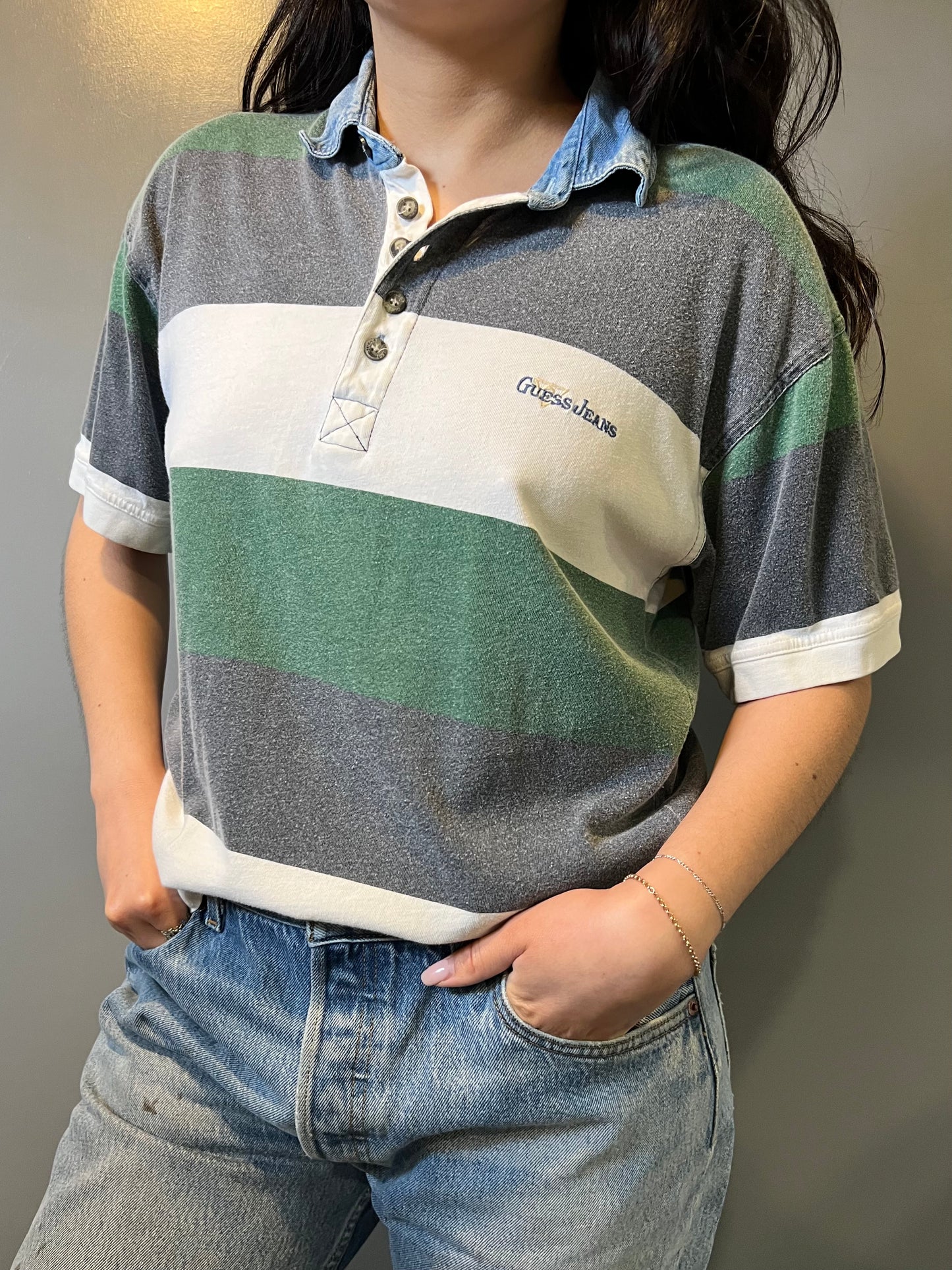 80's Guess Jeans Top - S/M