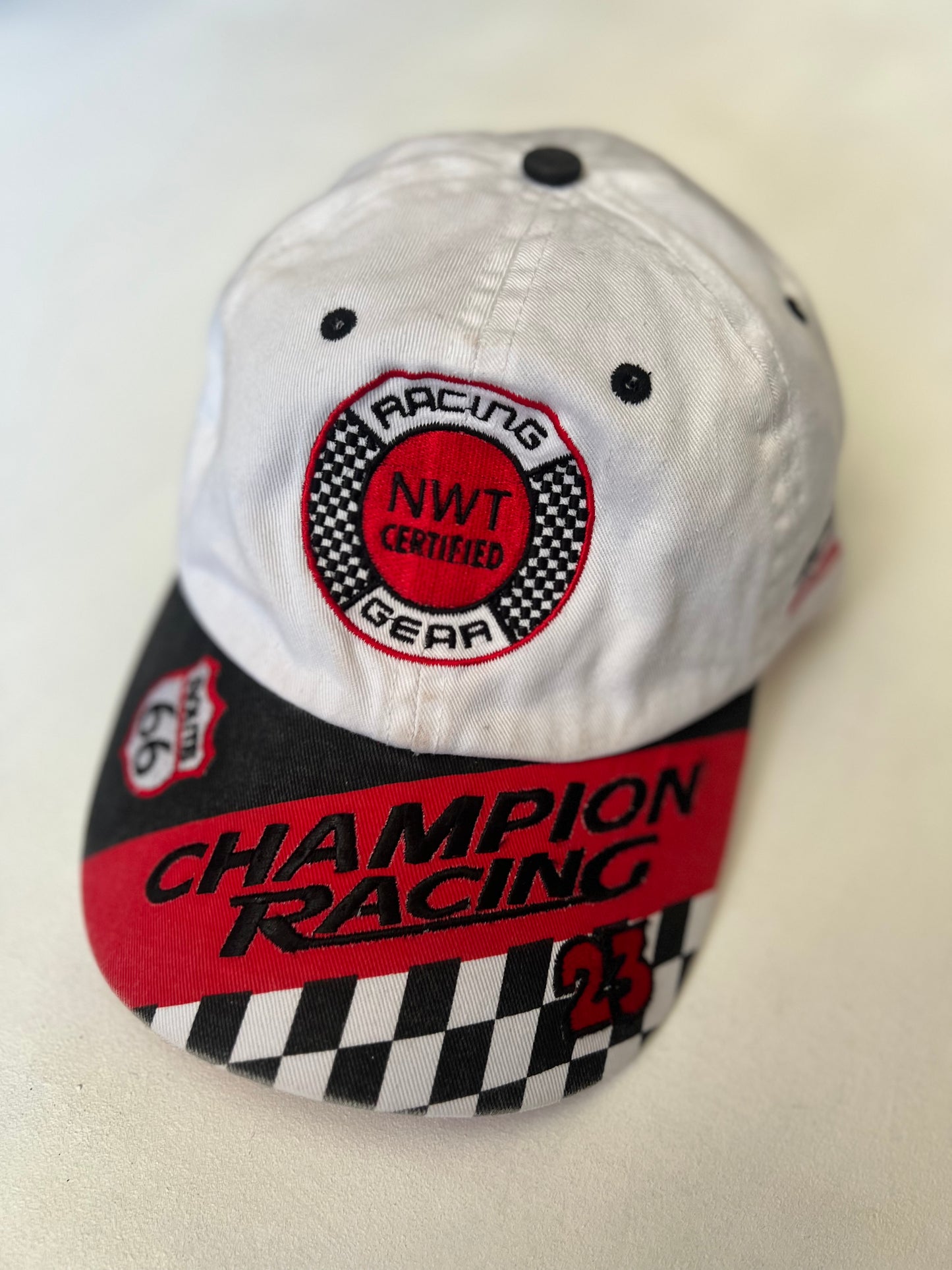Route 66 Windy City Racing Hat - White/Red