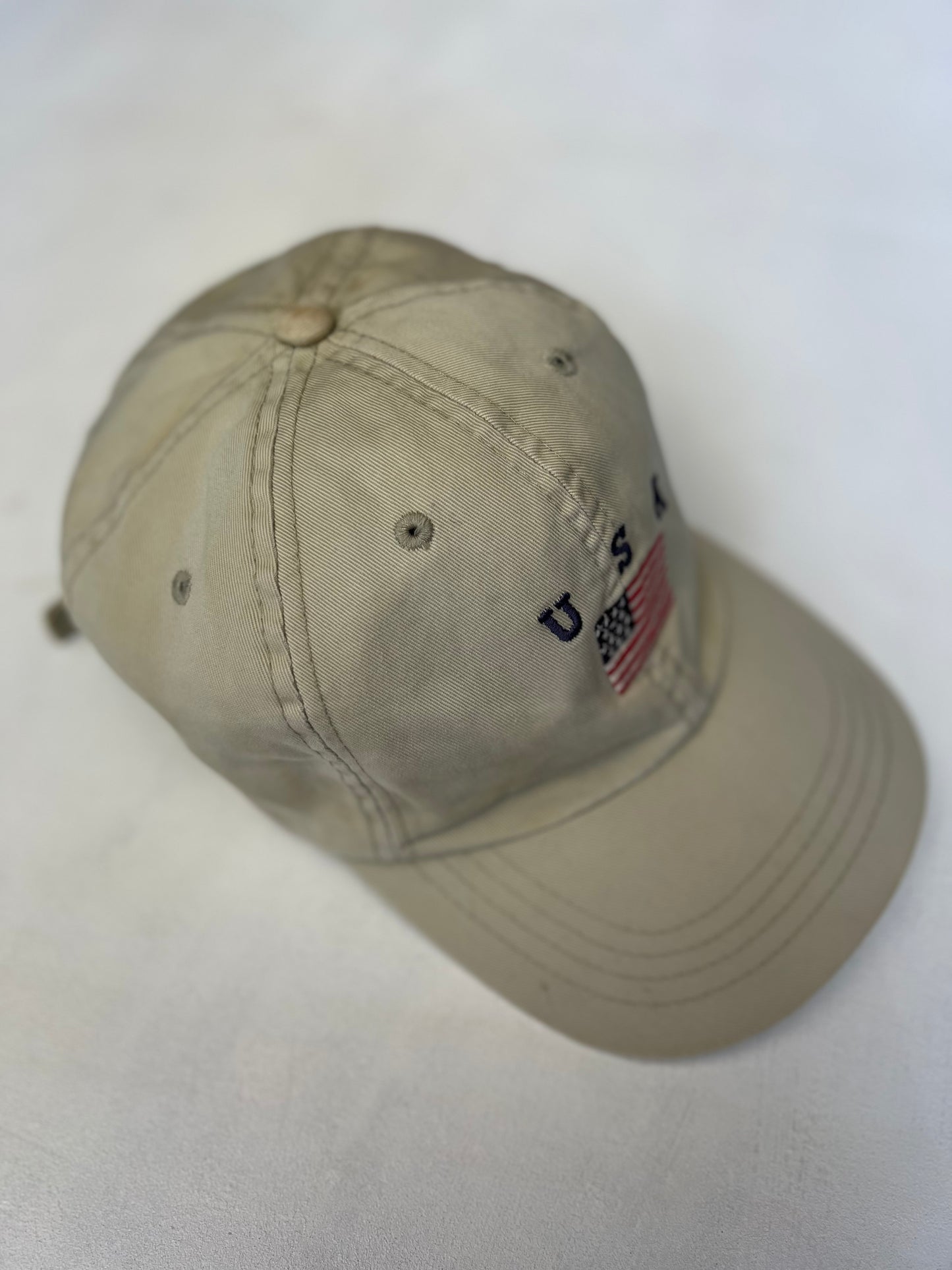90's USA Hat - Khaki