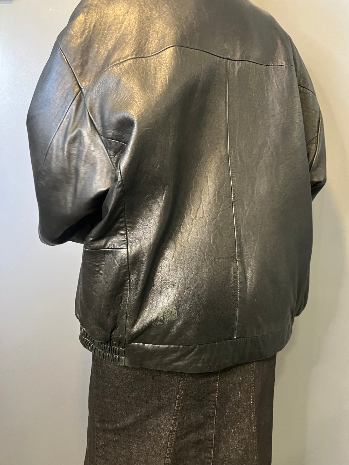 90's Wilsons Pelle Studio Leather Bomber Jacket - L
