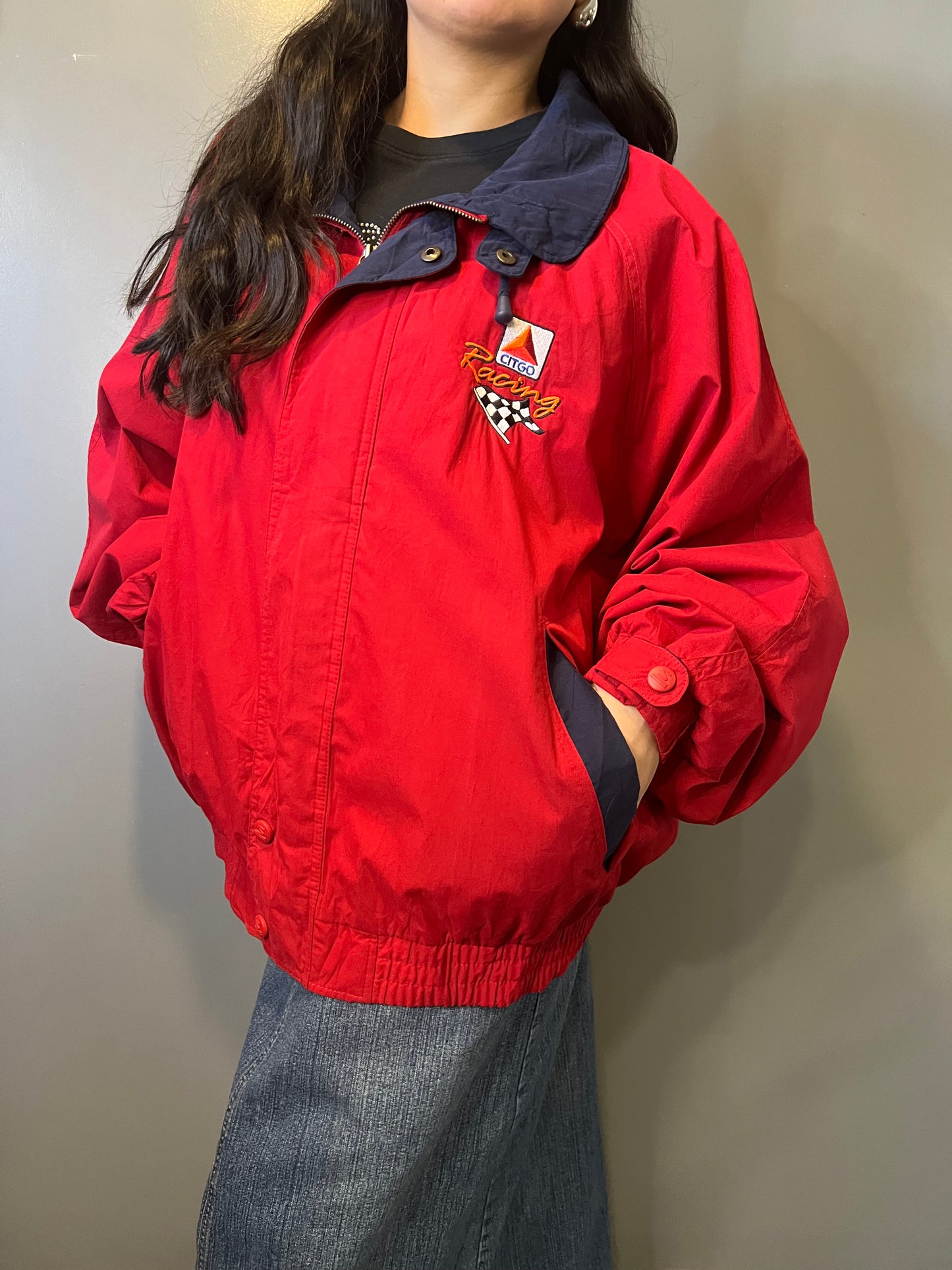 Swingster CITGO Racing Full Zip Red Jacket - XL