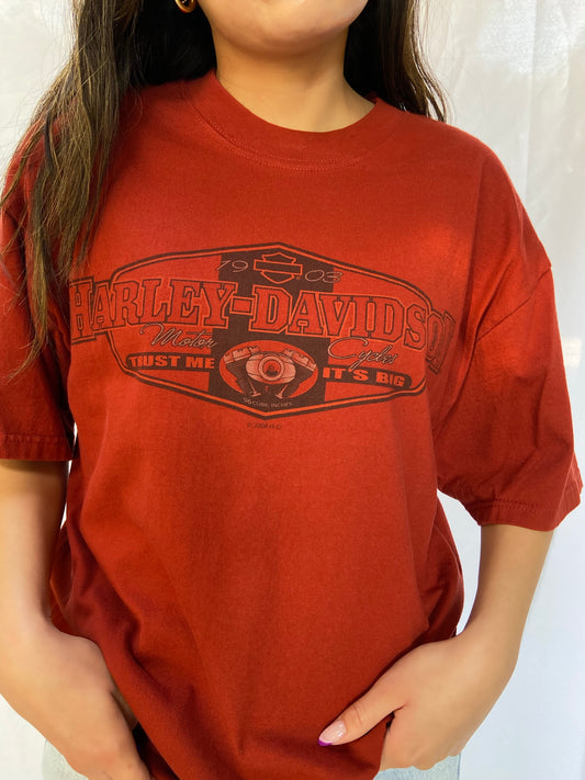 Red Fremont Harley Davidson Tee - Large