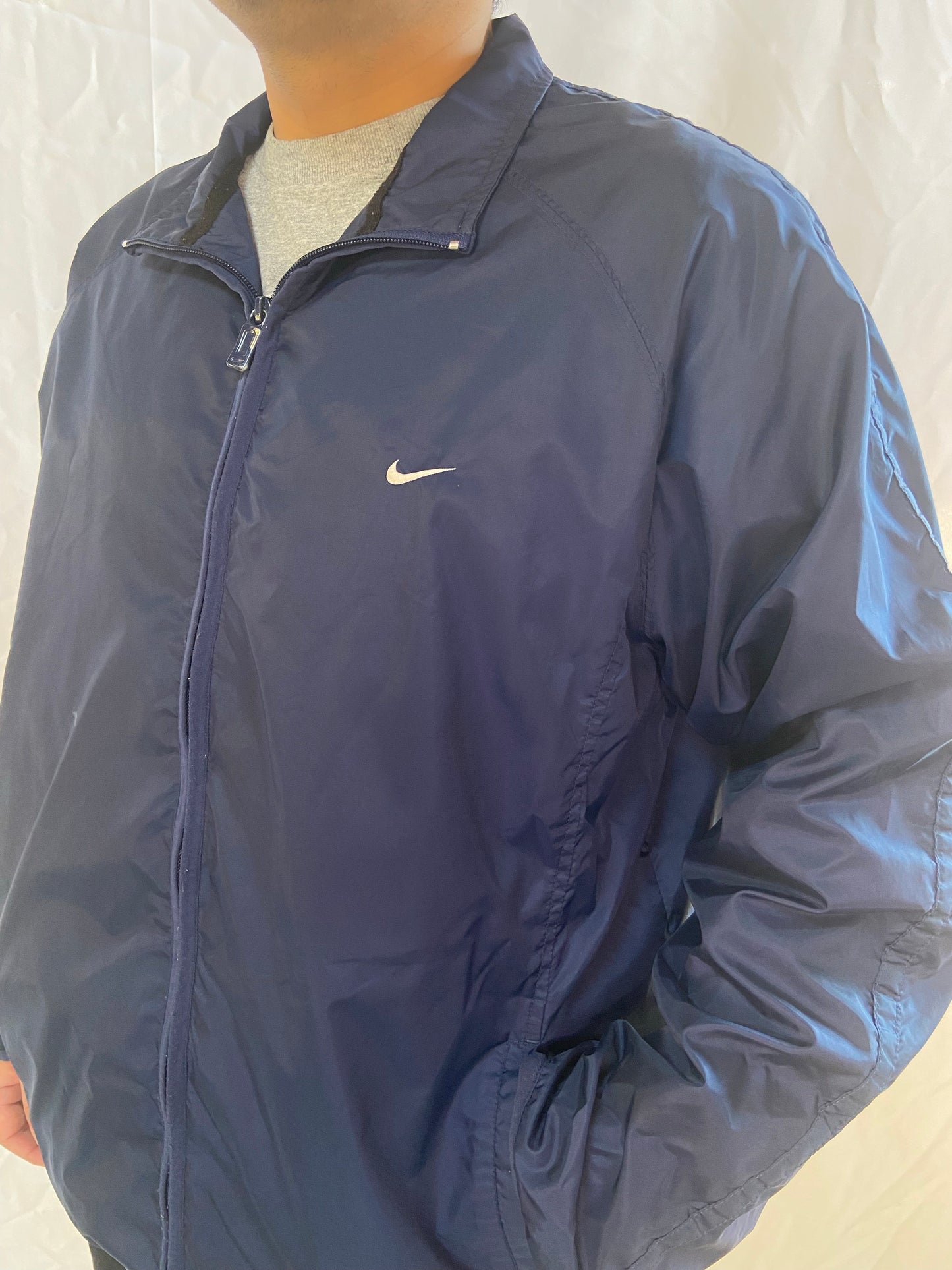 Navy Nike Nylon Jacket - XL