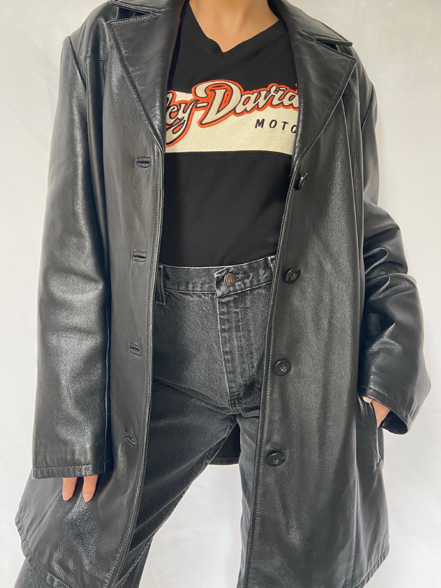 Black Pelle Studio Leather Jacket - XL