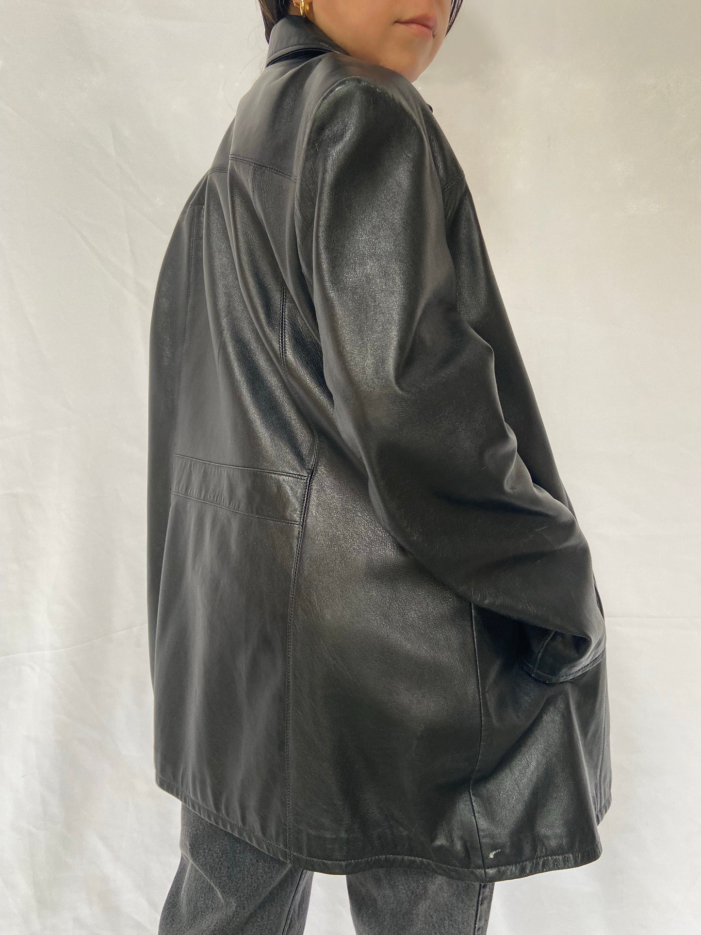 Black Pelle Studio Leather Jacket - XL