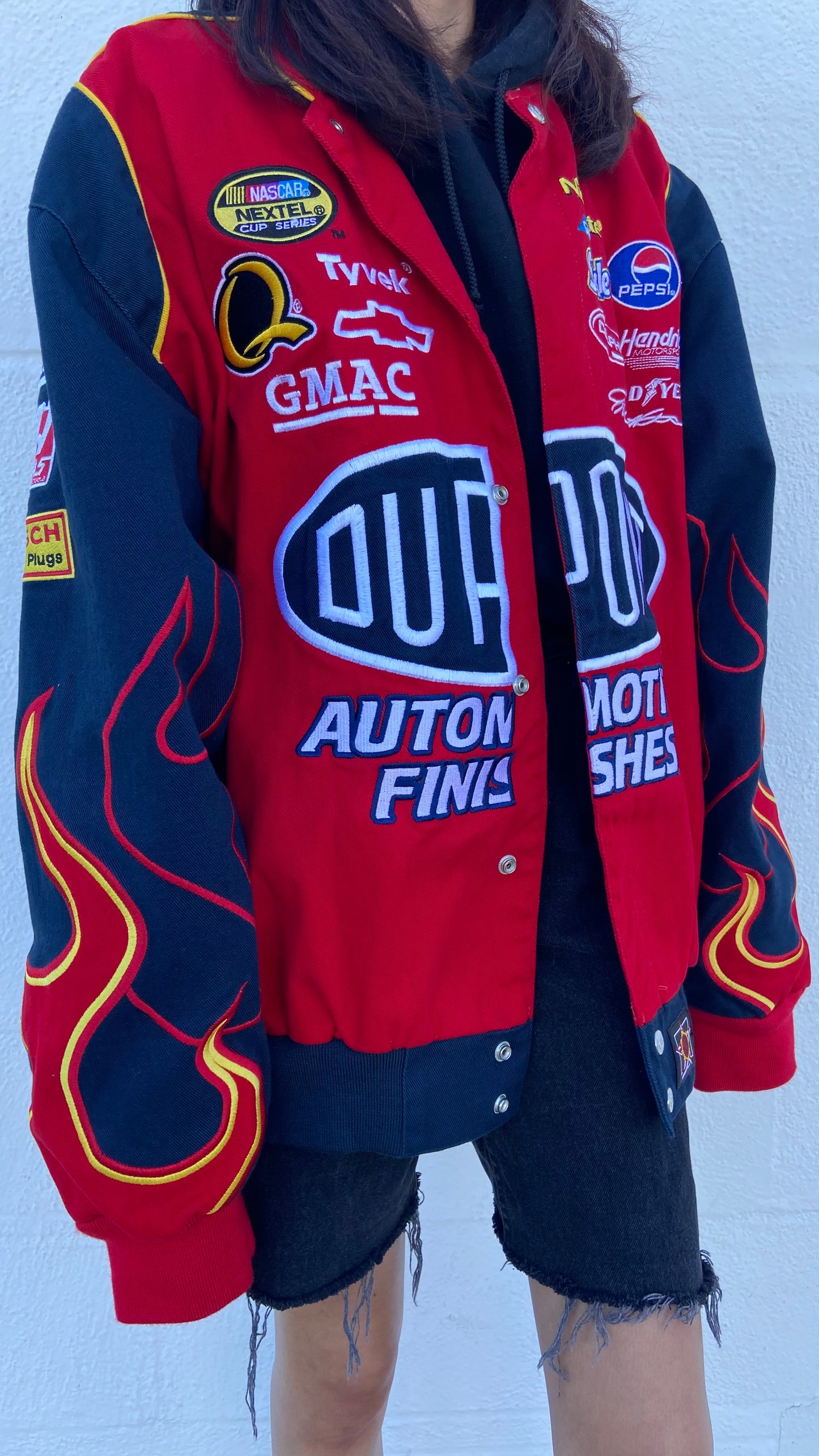 Red DuPont Flames NASCAR Jacket - 2XL