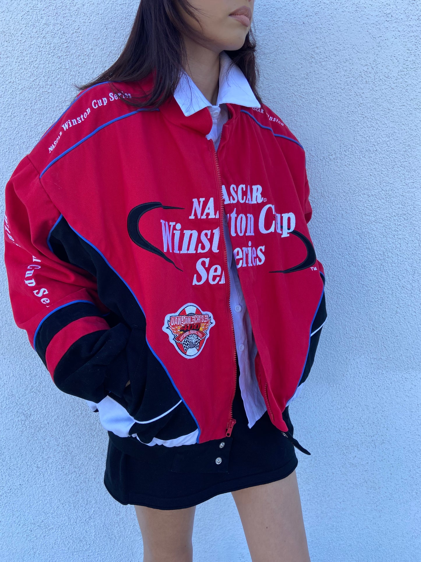 Red Winston Cup Series NASCAR Jacket - M