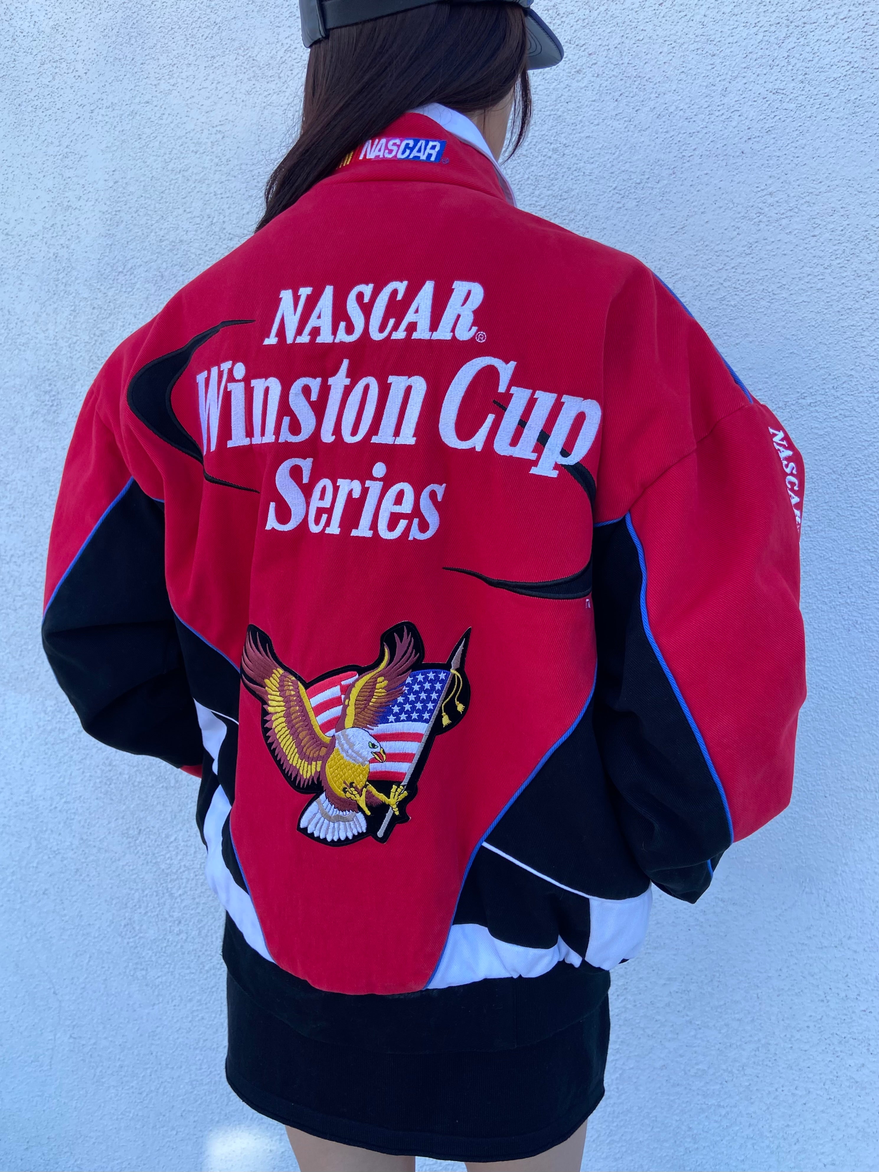 Red Winston Cup Series NASCAR Jacket - M