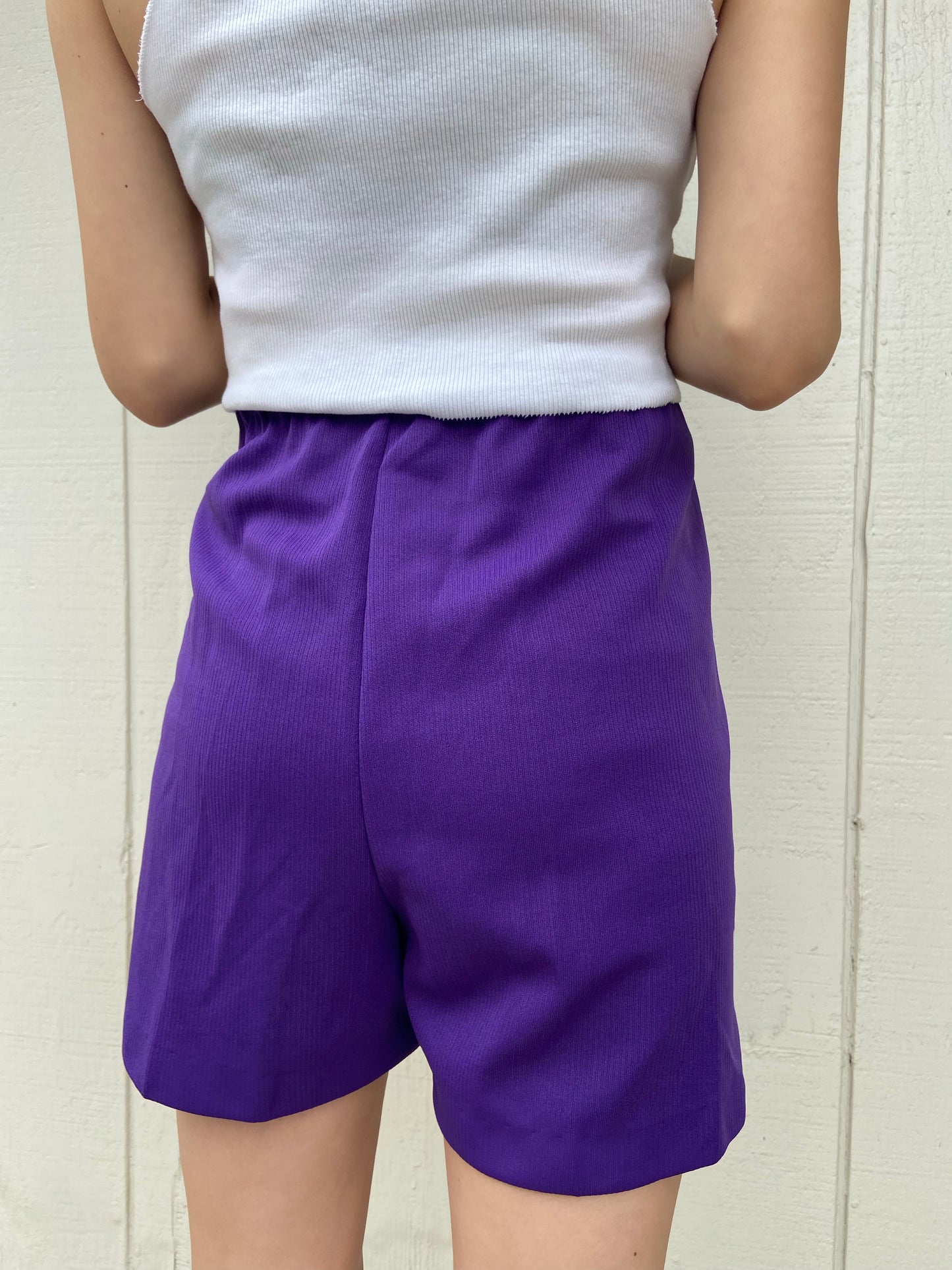 Purple Casual Shorts - 27"