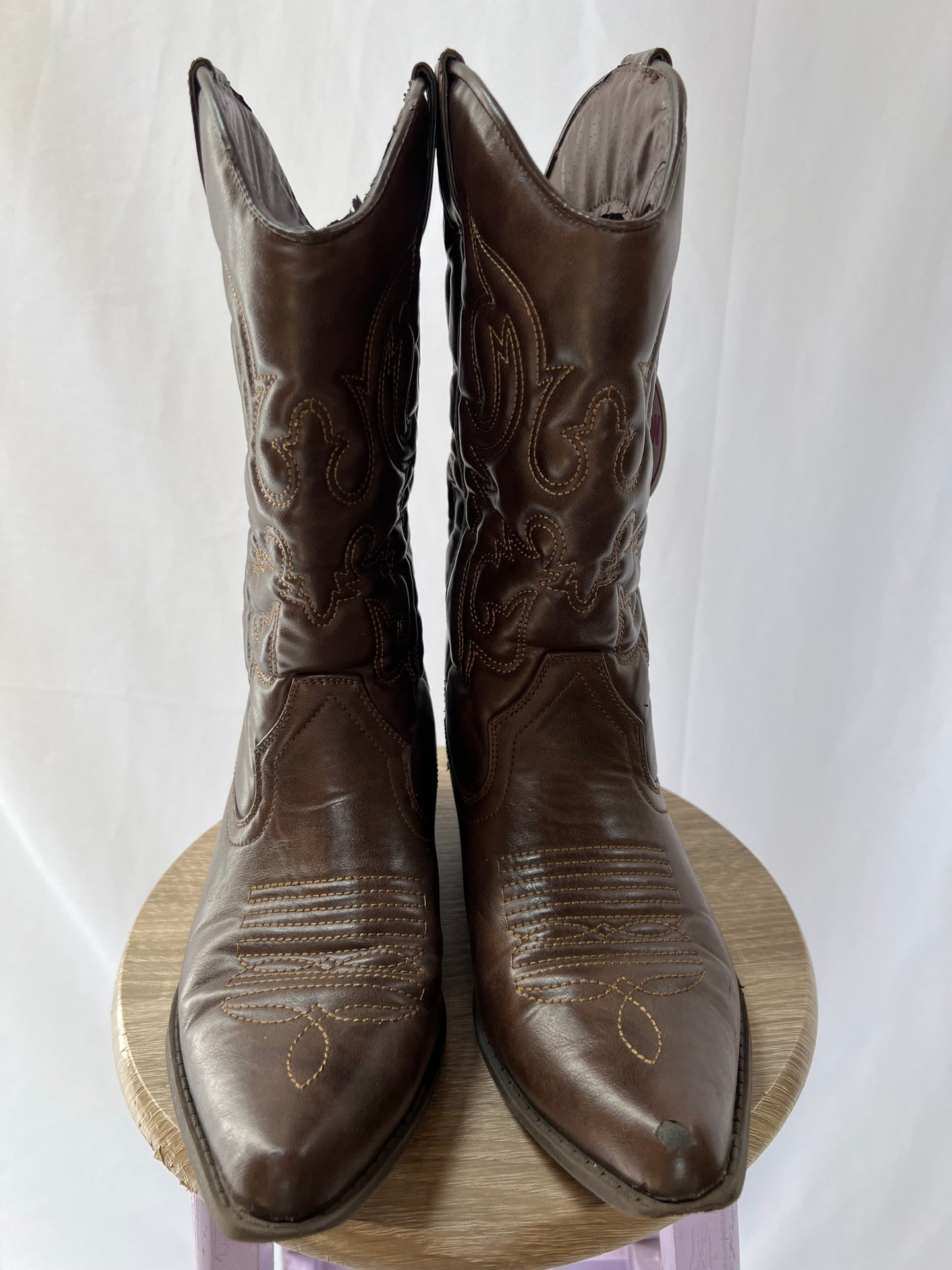 Brown Cowboy Boots - 7.5