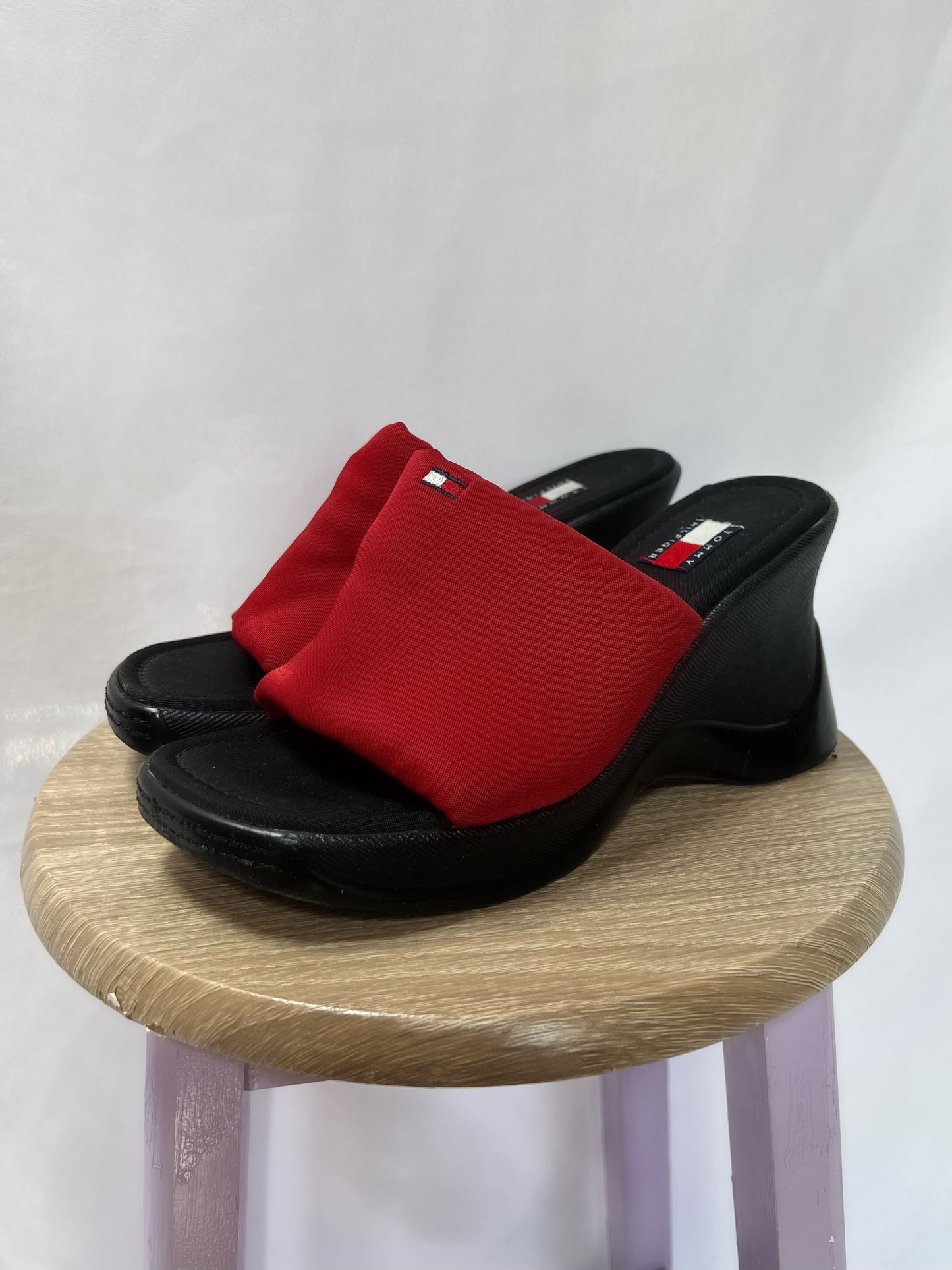 Red Tommy Hilfiger Mules - 6/6.5