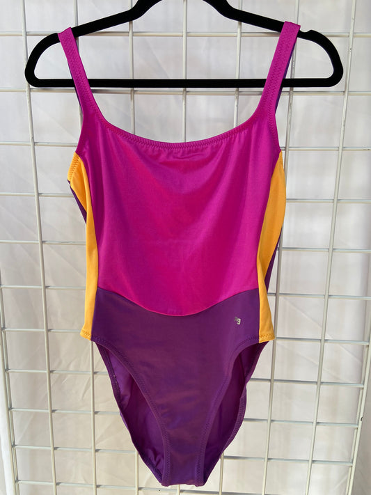 Pink Colorblock One-Piece Swimsuit - S/M