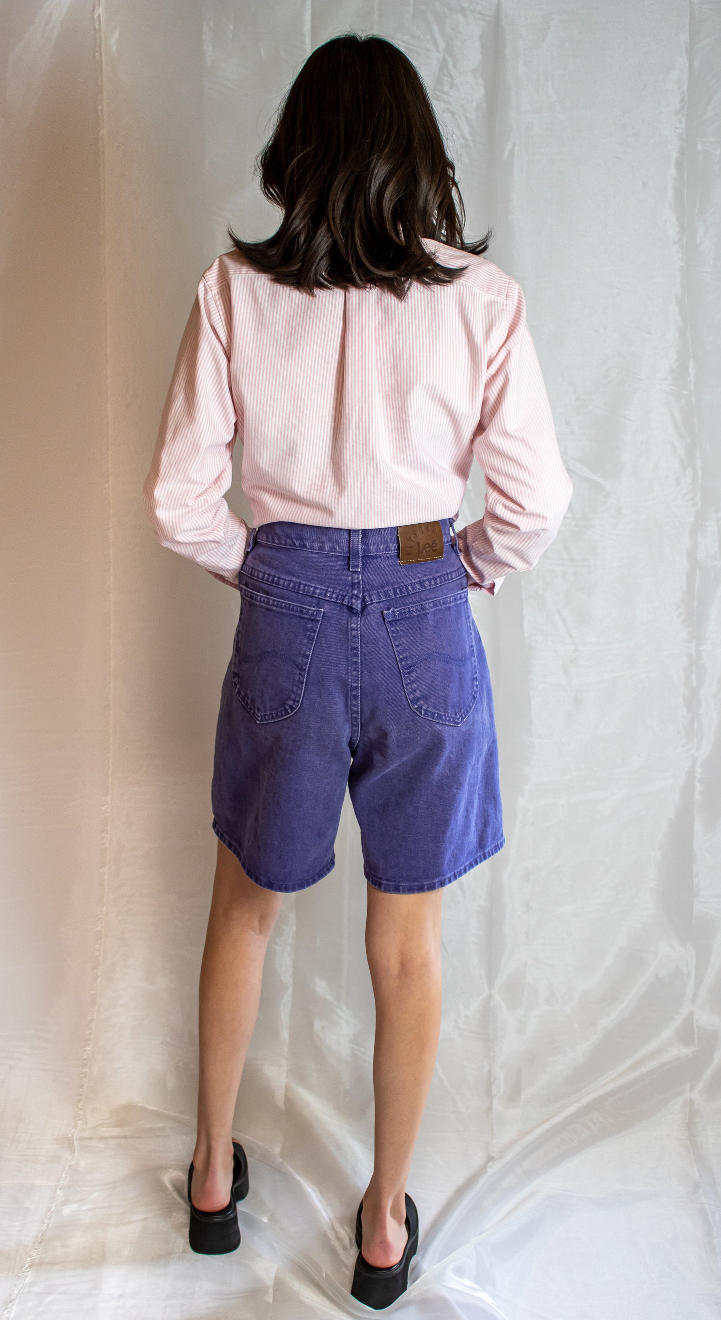 Purple Lee Denim Shorts - 28”