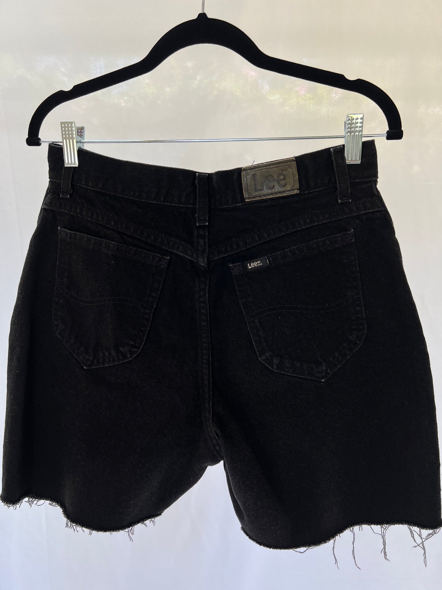 Black Lee Denim Shorts - 28"