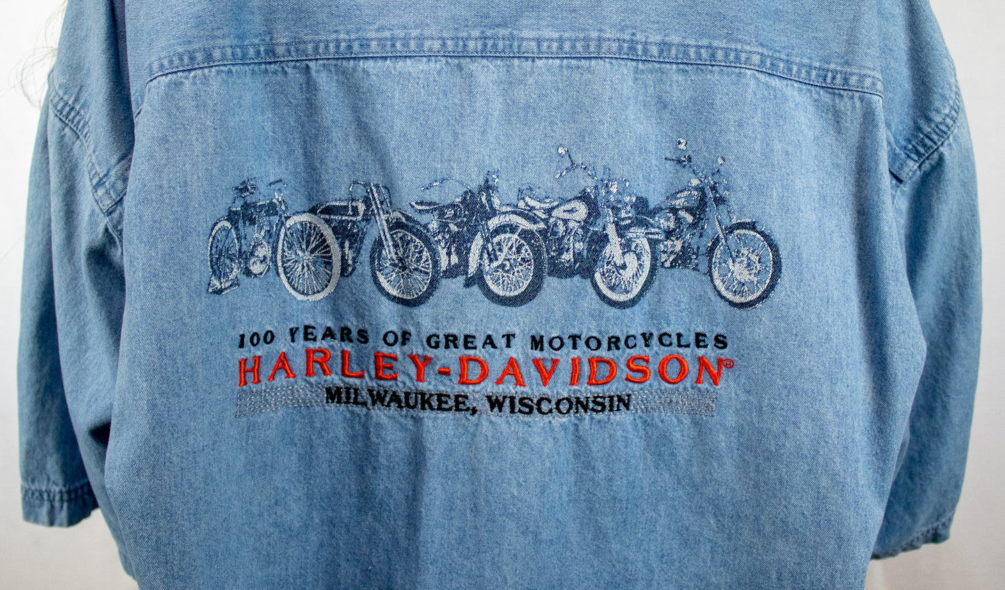 Harley Davidson Denim Button Up
