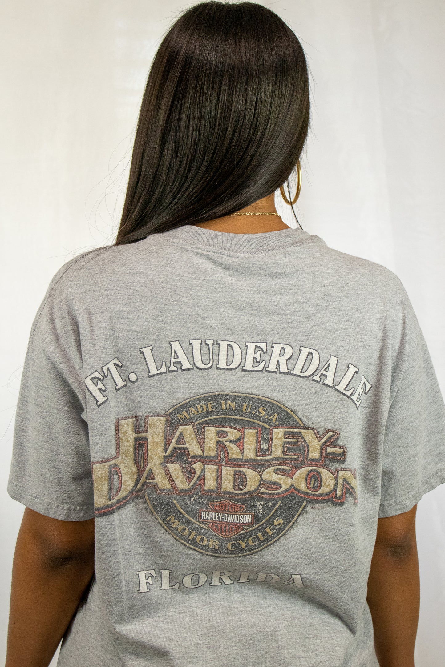 Grey Harley Davidson Tee