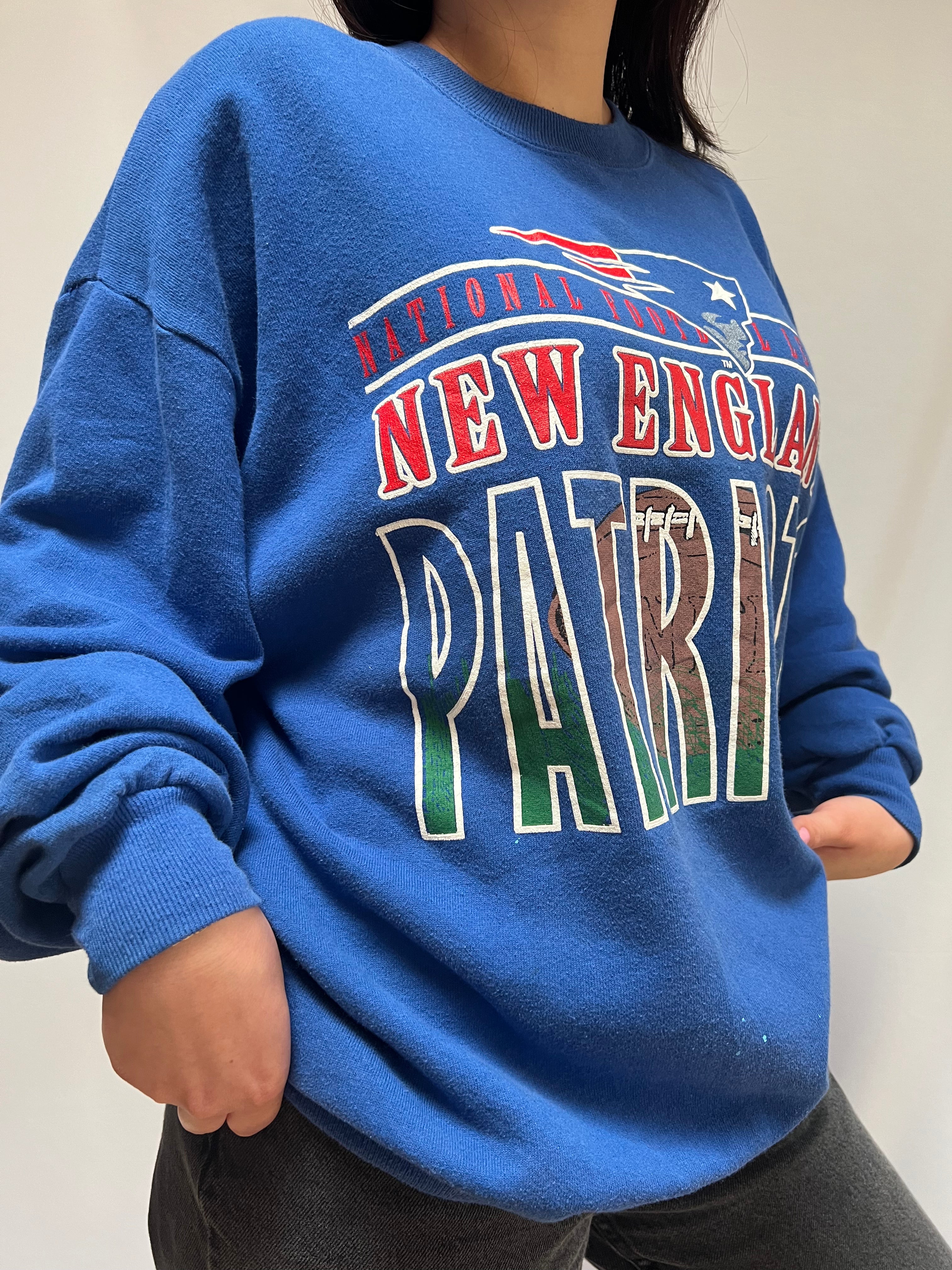 Crew Neck Jersey Patriots Style